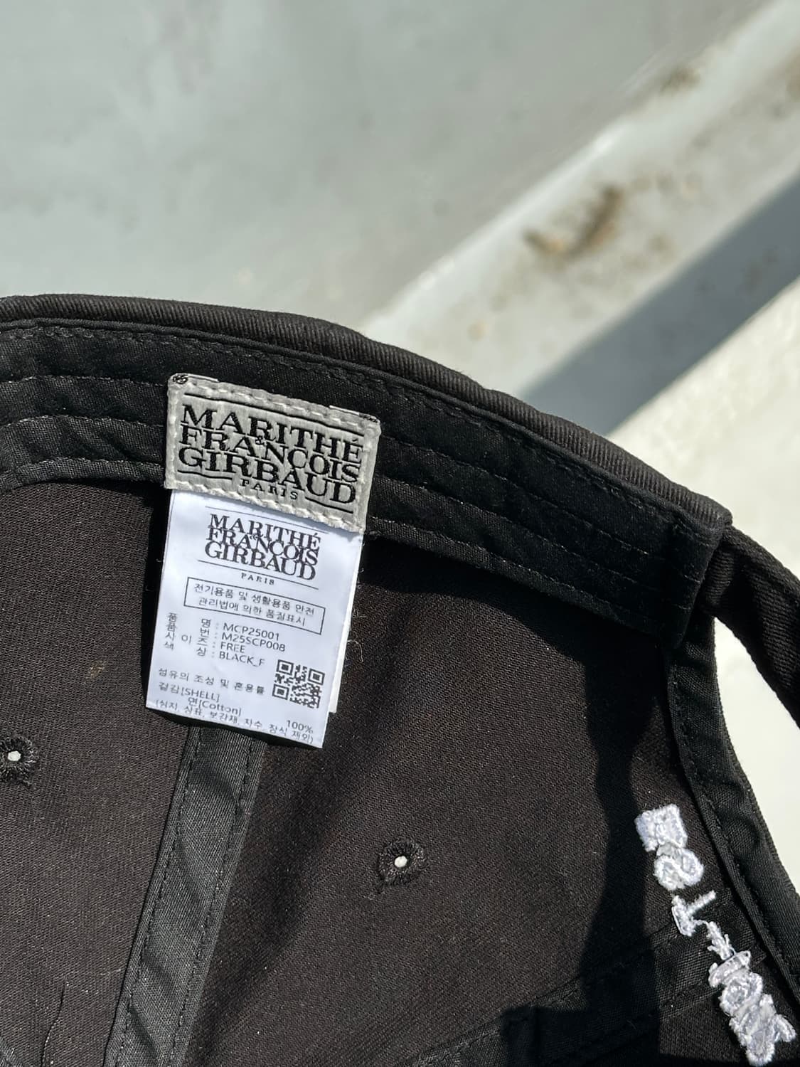 [F] 마리떼 프랑소와 저버 로고 블랙 볼캡 모자 상품이미지6