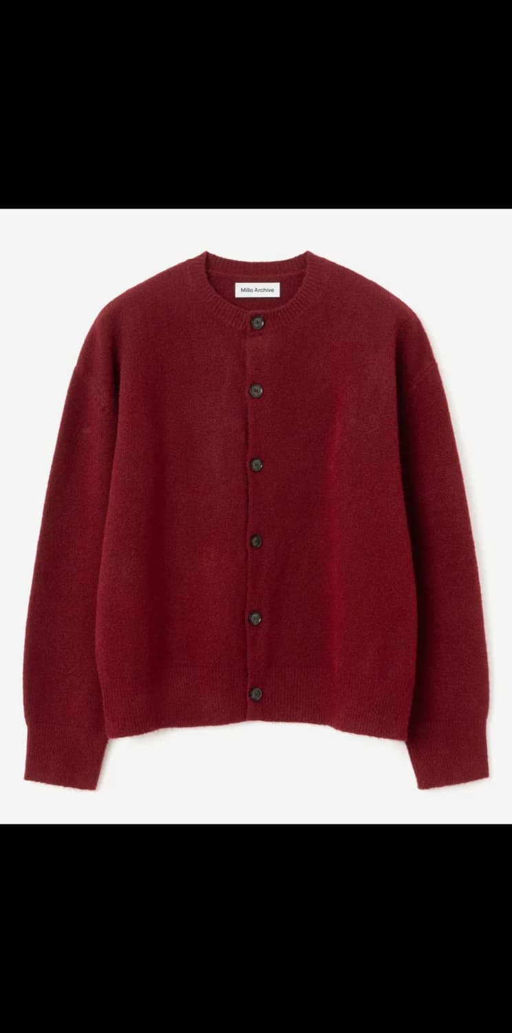 밀로아카이브 레드 가디건 상품이미지6