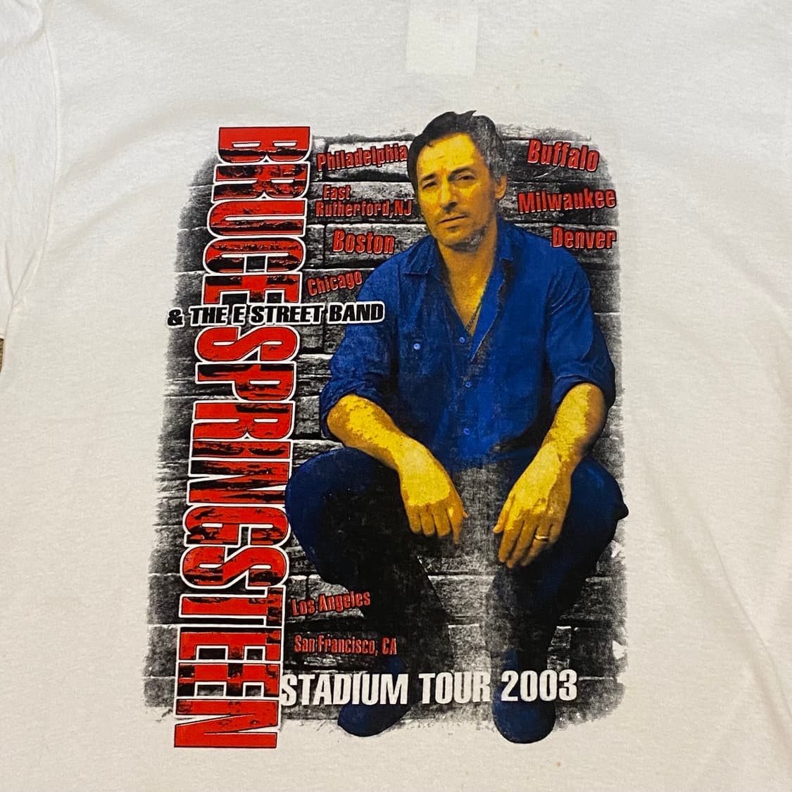 미국 빈티지 브루스 스프링스틴 투어티 반팔티 락티셔츠 상품이미지3