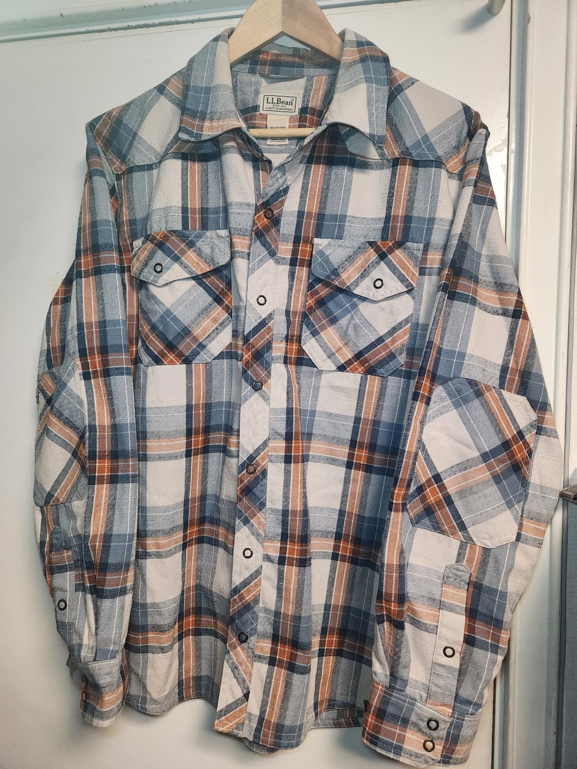 L.L.Bean(엘엘빈) 체크 워크 셔츠 L 상품이미지1