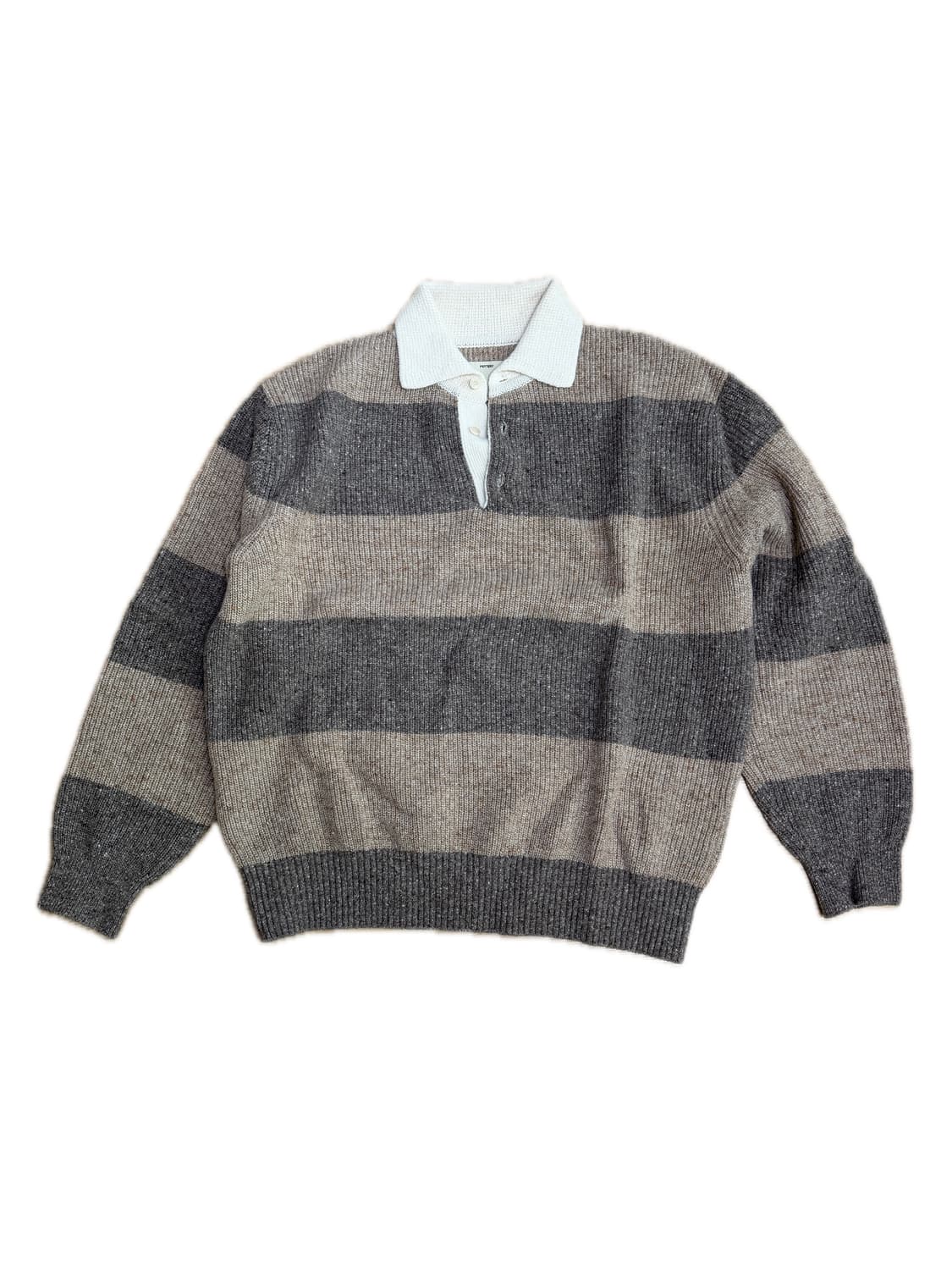 포터리 윌슨 럭비 니트 베이지 상품이미지1