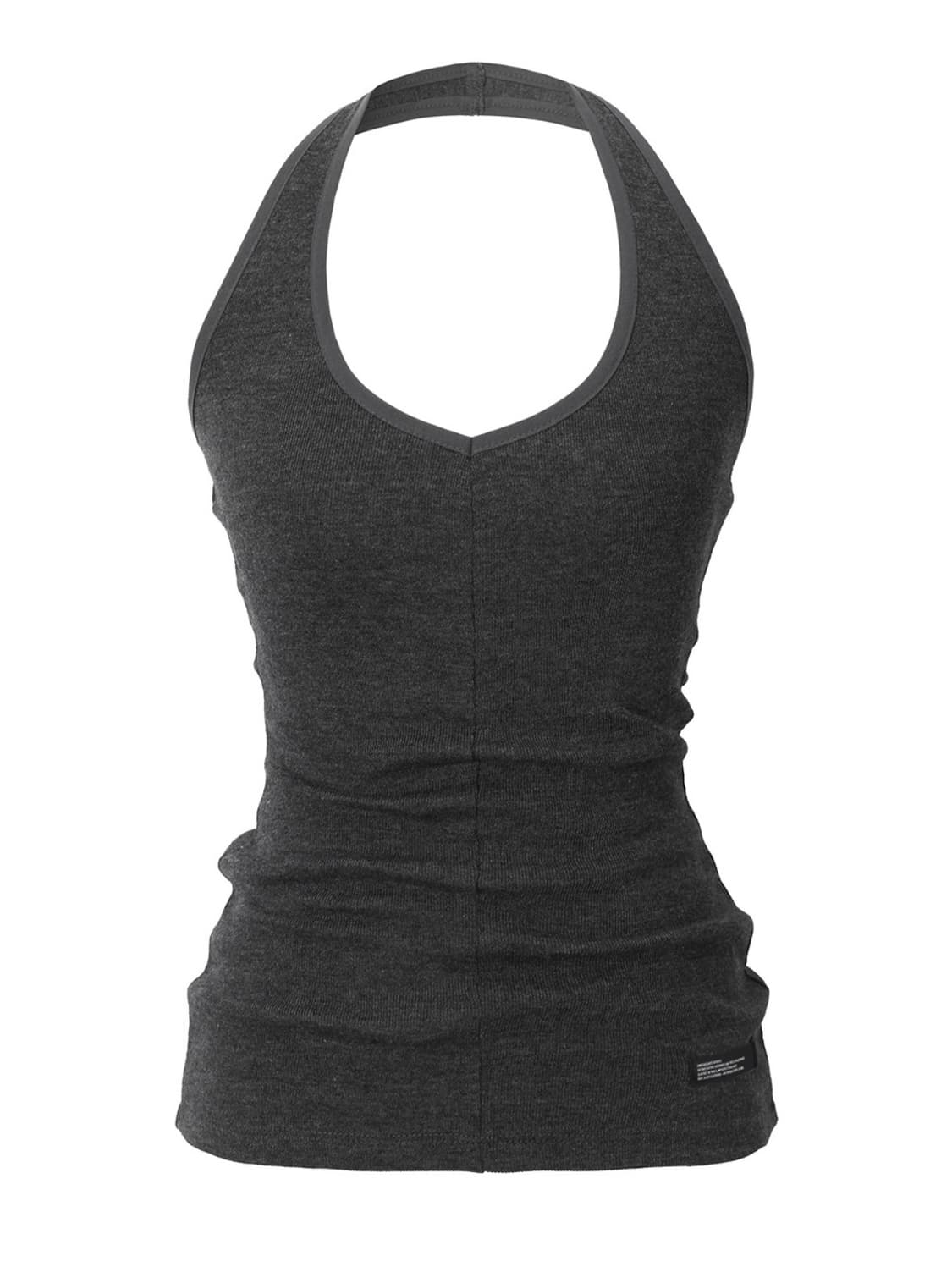 inegi 이네기 차콜 홀터넥 슬리브리스+버튼 롱슬리브 레이어드 세트 상품이미지3