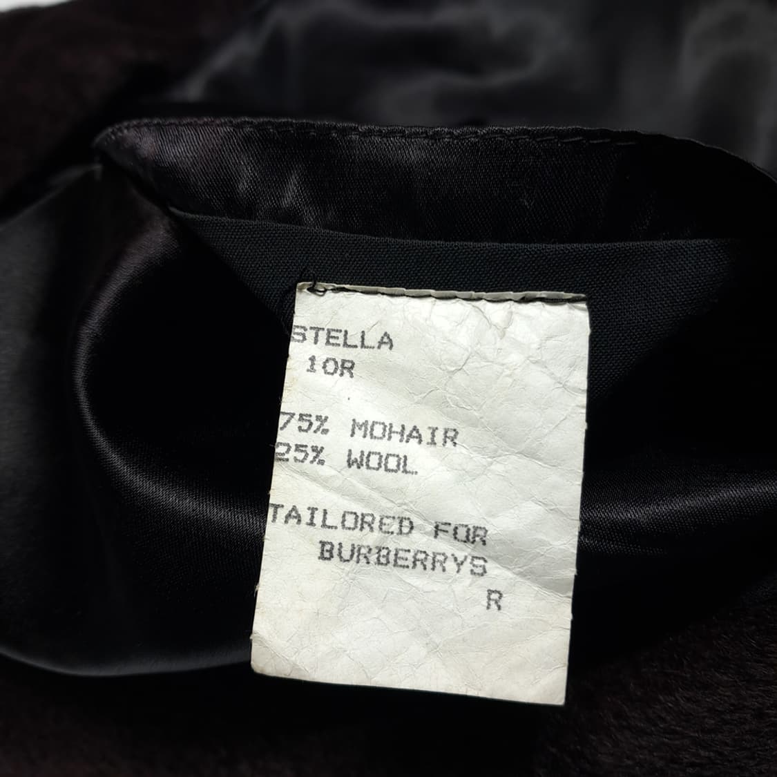 CN983W L 버버리 빈티지 다크브라운 모헤어 울 롱코트 상품이미지5