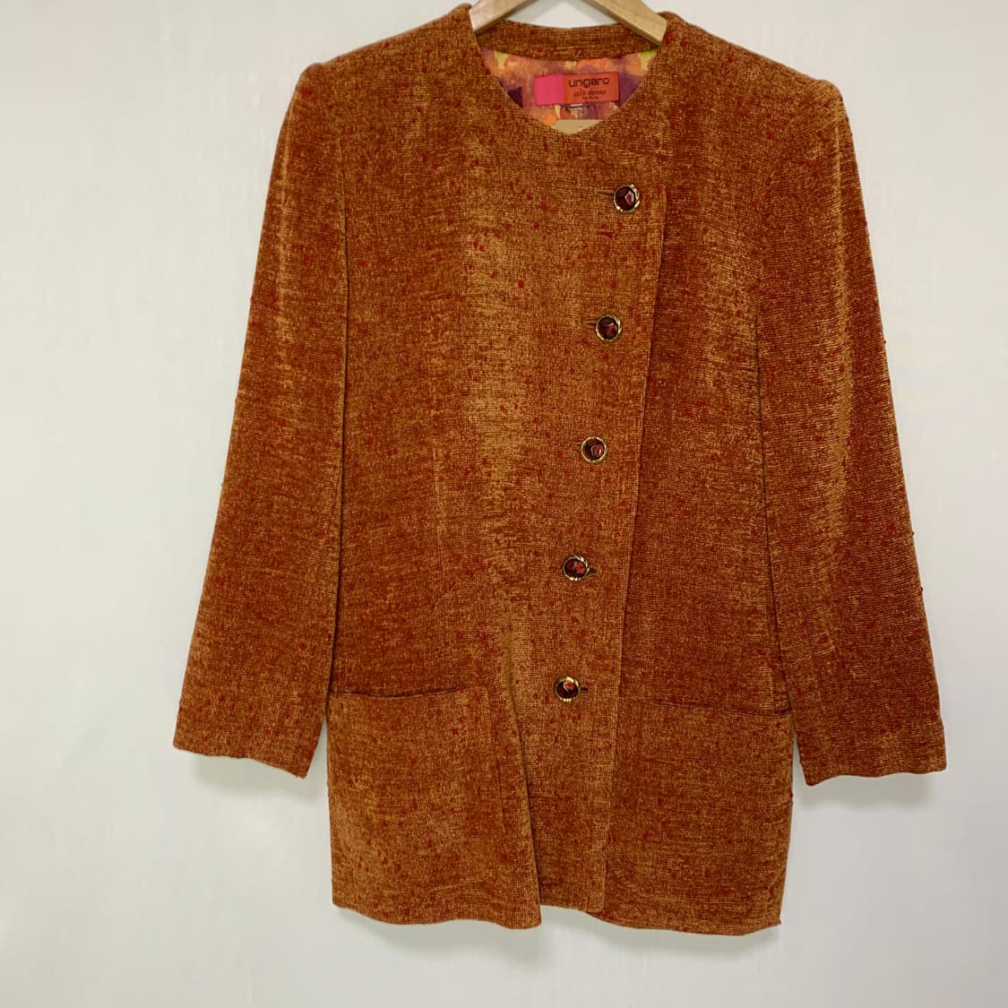 웅가로 파리 앤틱 버튼 사선 자켓 프랑스 여성 일본 빈티지 상품이미지3