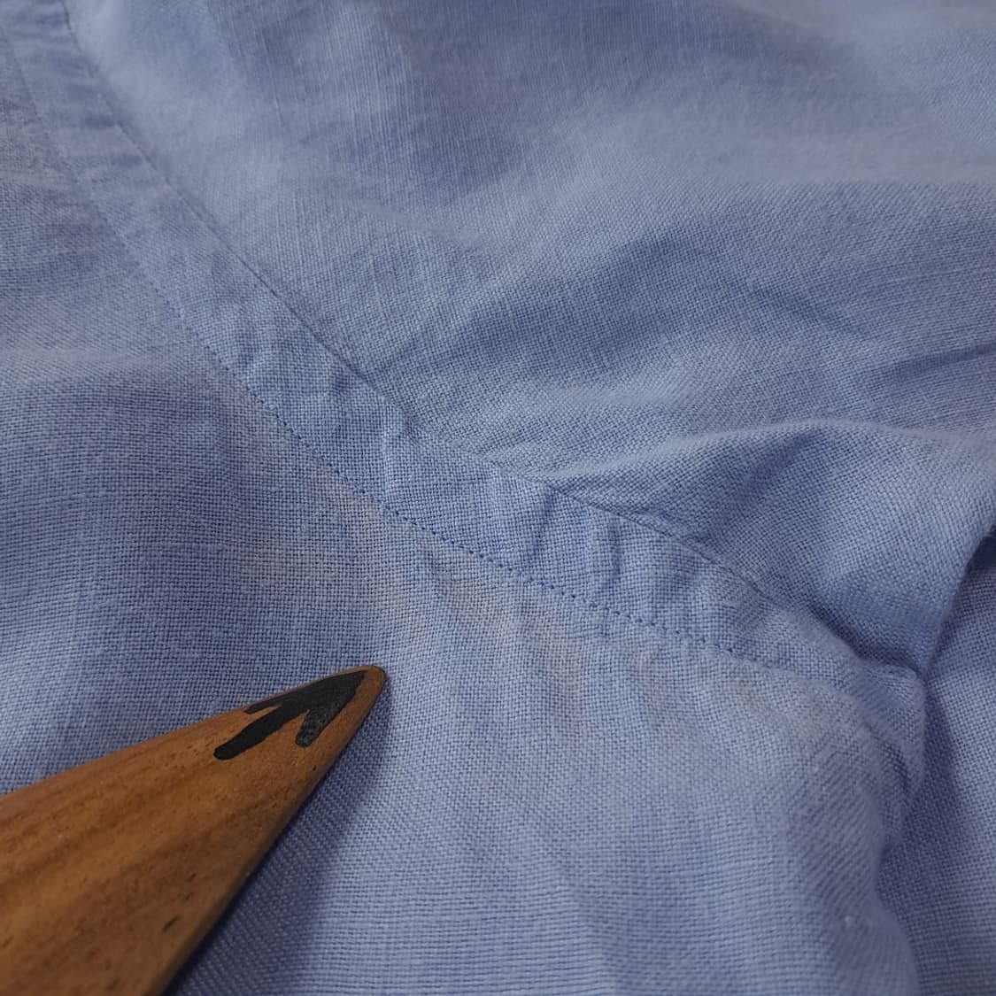 CK316 XL 폴로 00s 린넨 핑크포니 스카이블루 반팔 셔츠 남방 상품이미지7