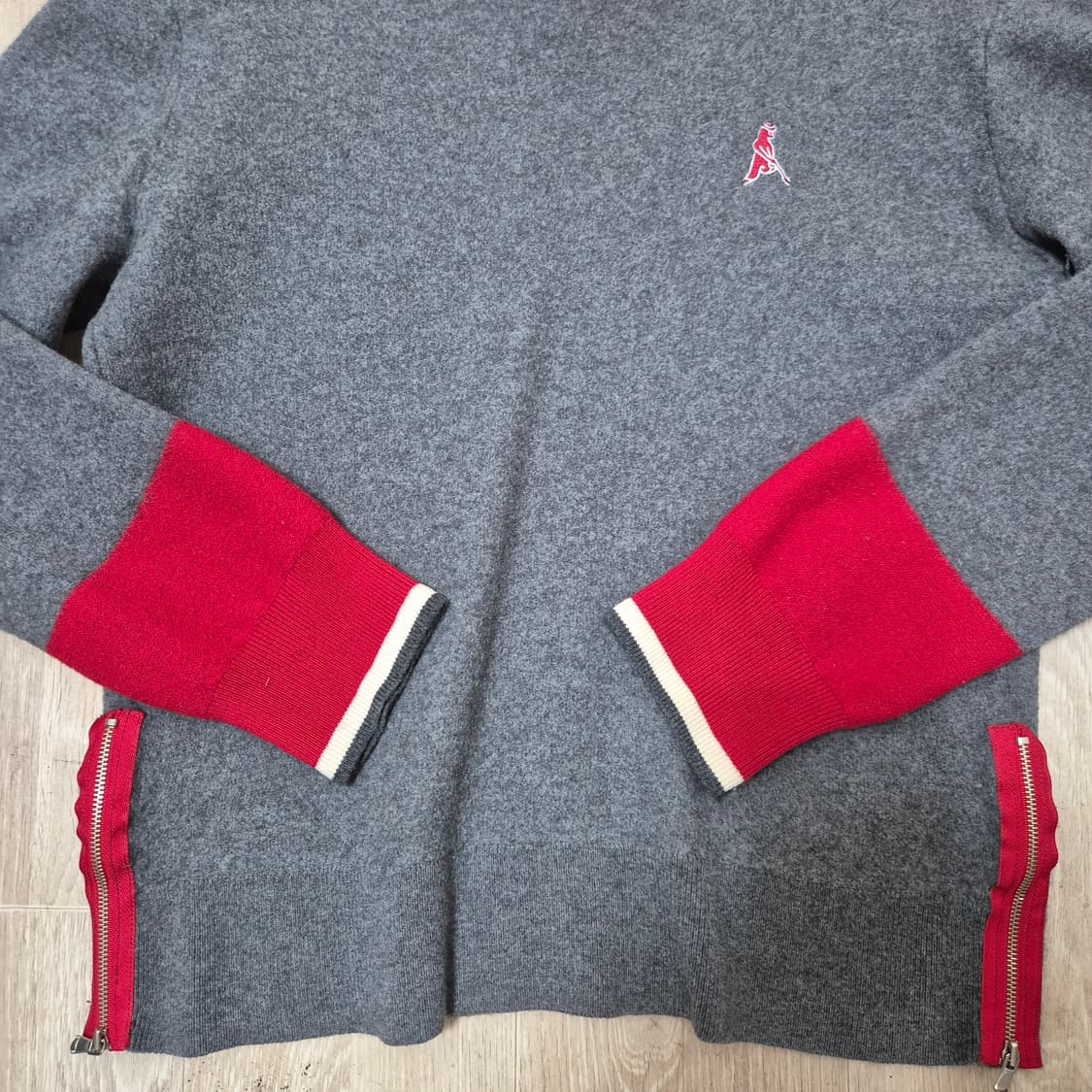 PING 핑 컬렉션 여성 와펜 로고 배색 골프 라운드 니트 상품이미지3