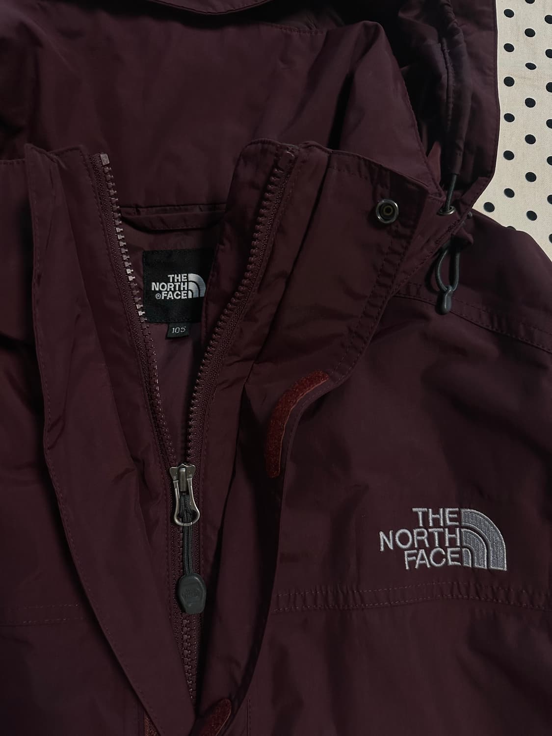 노스페이스 하이벤트 다크버건디 바람막이 상품이미지3