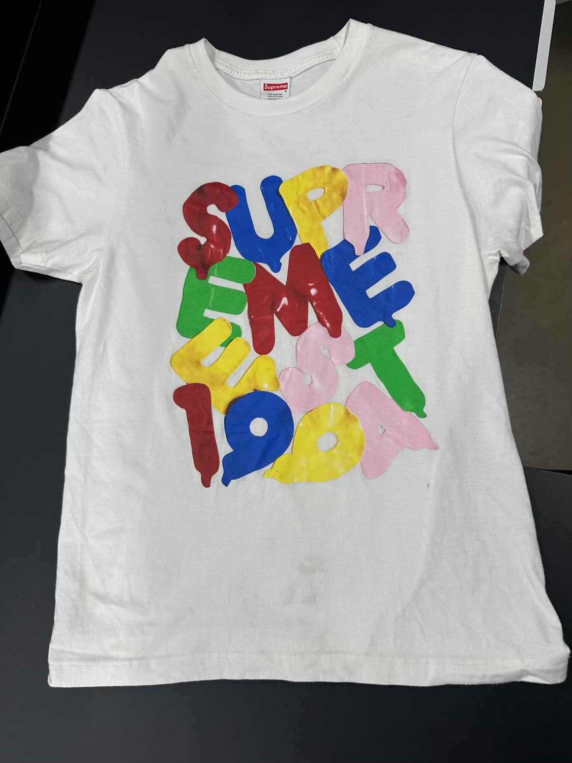 슈프림 20FW 벌룬 반팔 티셔츠 화이트 상품이미지5