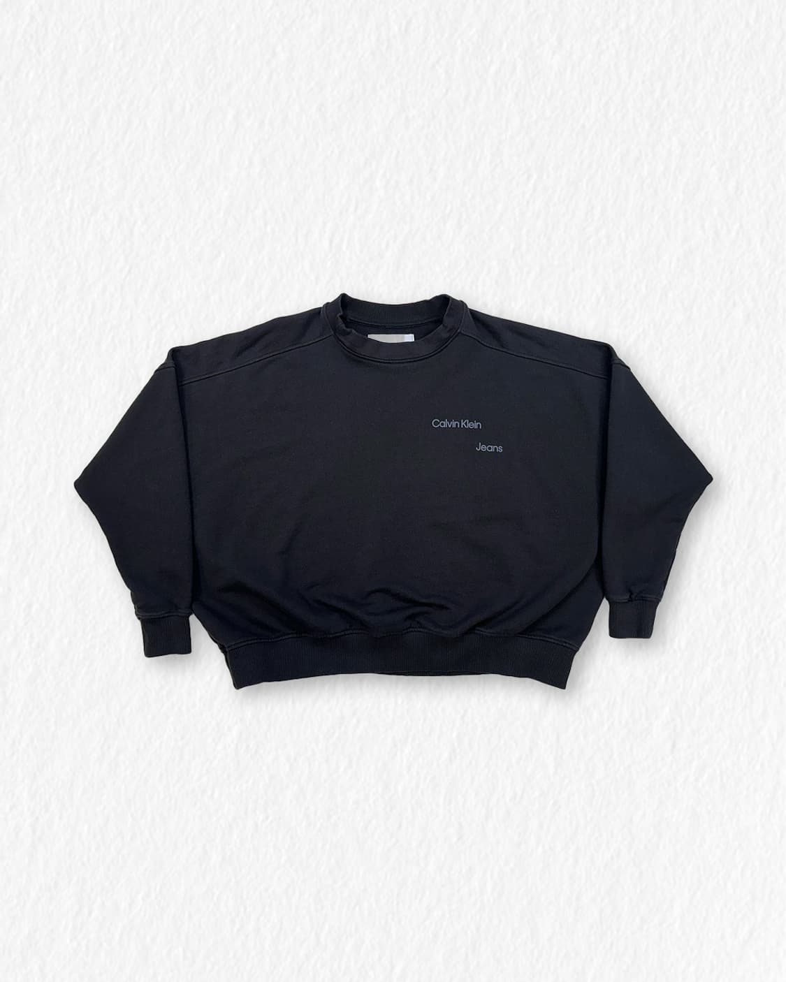 캘빈클라인 가오리핏 크롭 맨투맨 상품이미지1