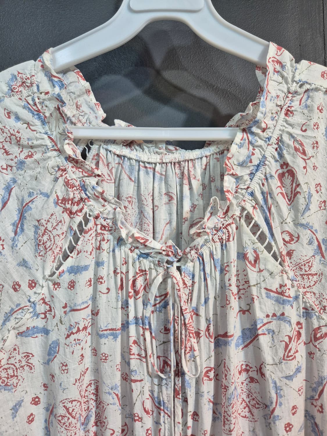 플라워 패턴 롱 원피스 55 66 상품이미지3