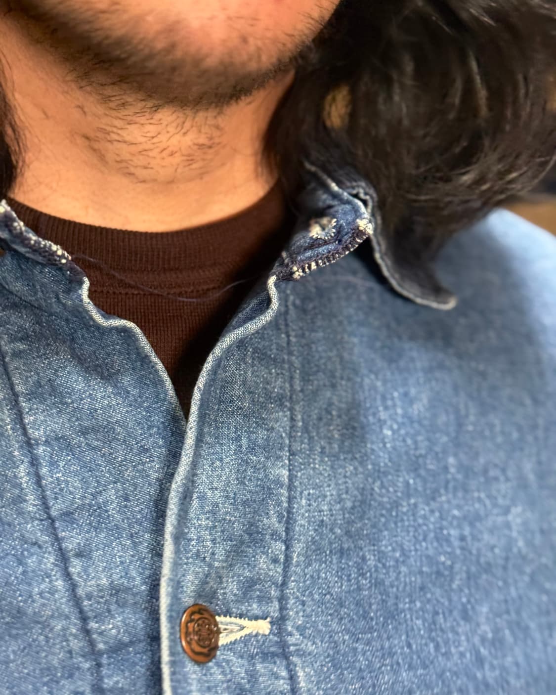 70-80‘s 빅밴 by 랭글러 블랑캣 라인드 데님 초어 자켓 40 상품이미지9