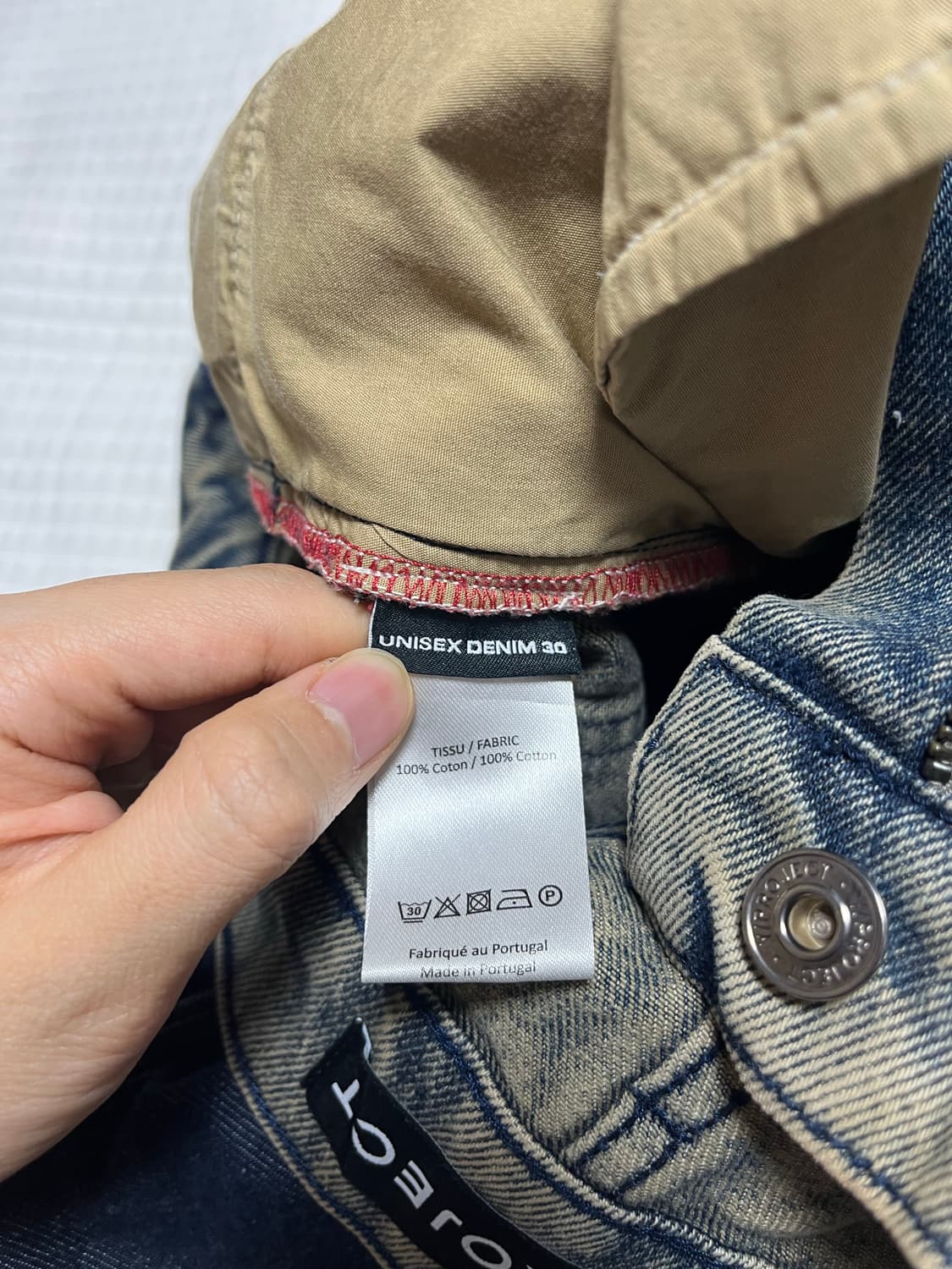 [30] 와이프로젝트 튜더 디스트로이드 스플릿 헴 데님팬츠 상품이미지4