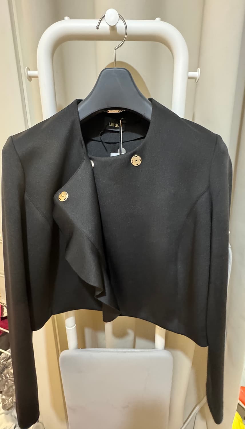 리우조 여성 블랙 숏 s/s 쟈켓  상품이미지5