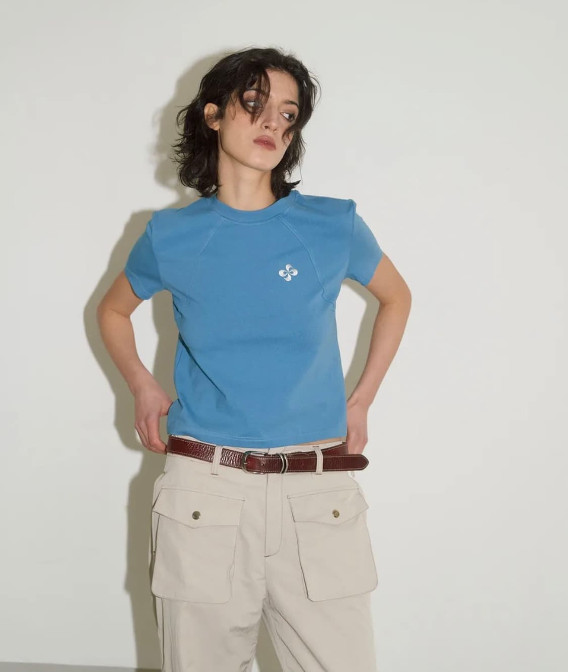 헤레틱 WAVE BASIC T-SHIRT / blue 상품이미지2