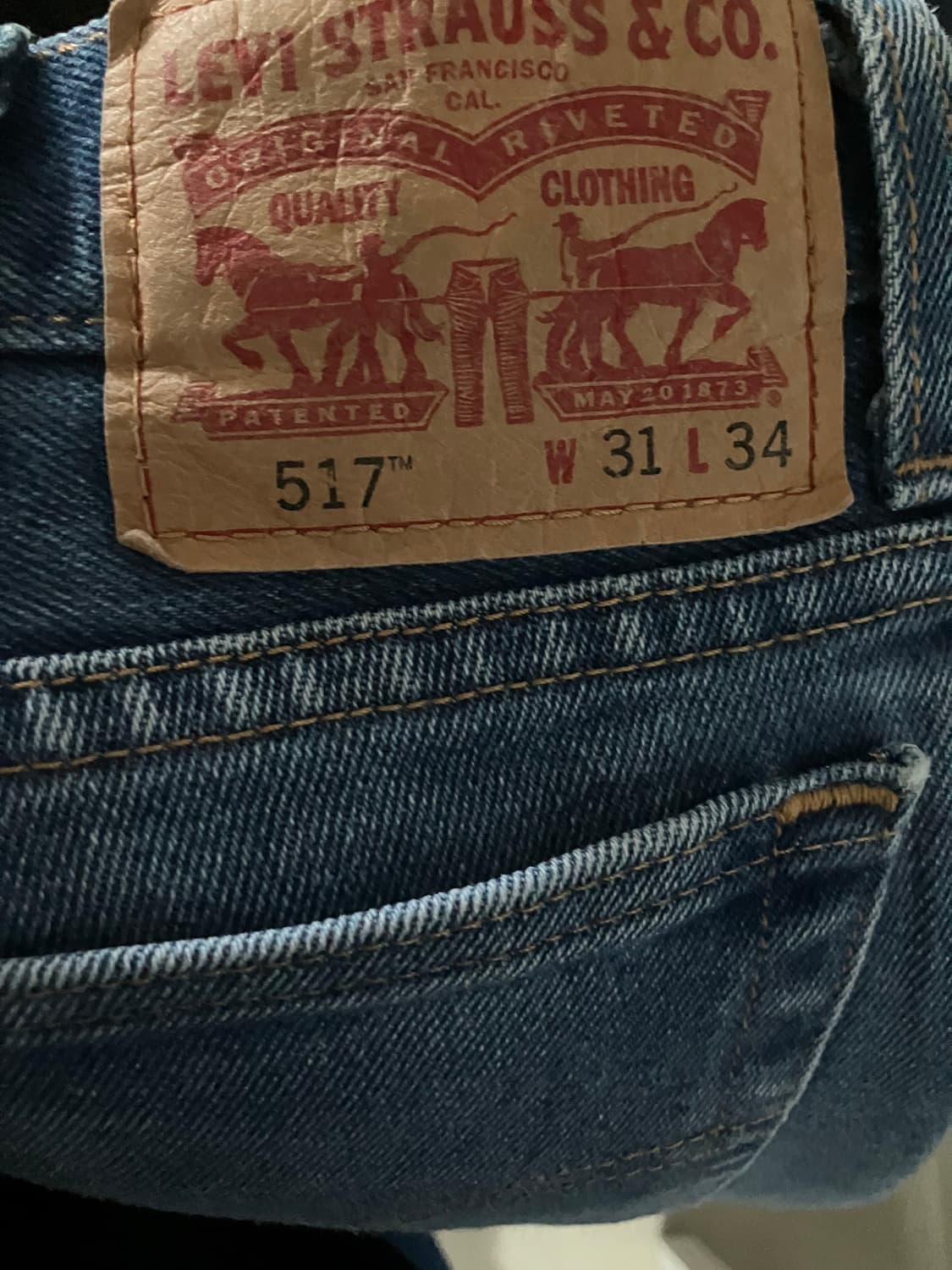 리바이스 517 W31 L34 상품이미지2