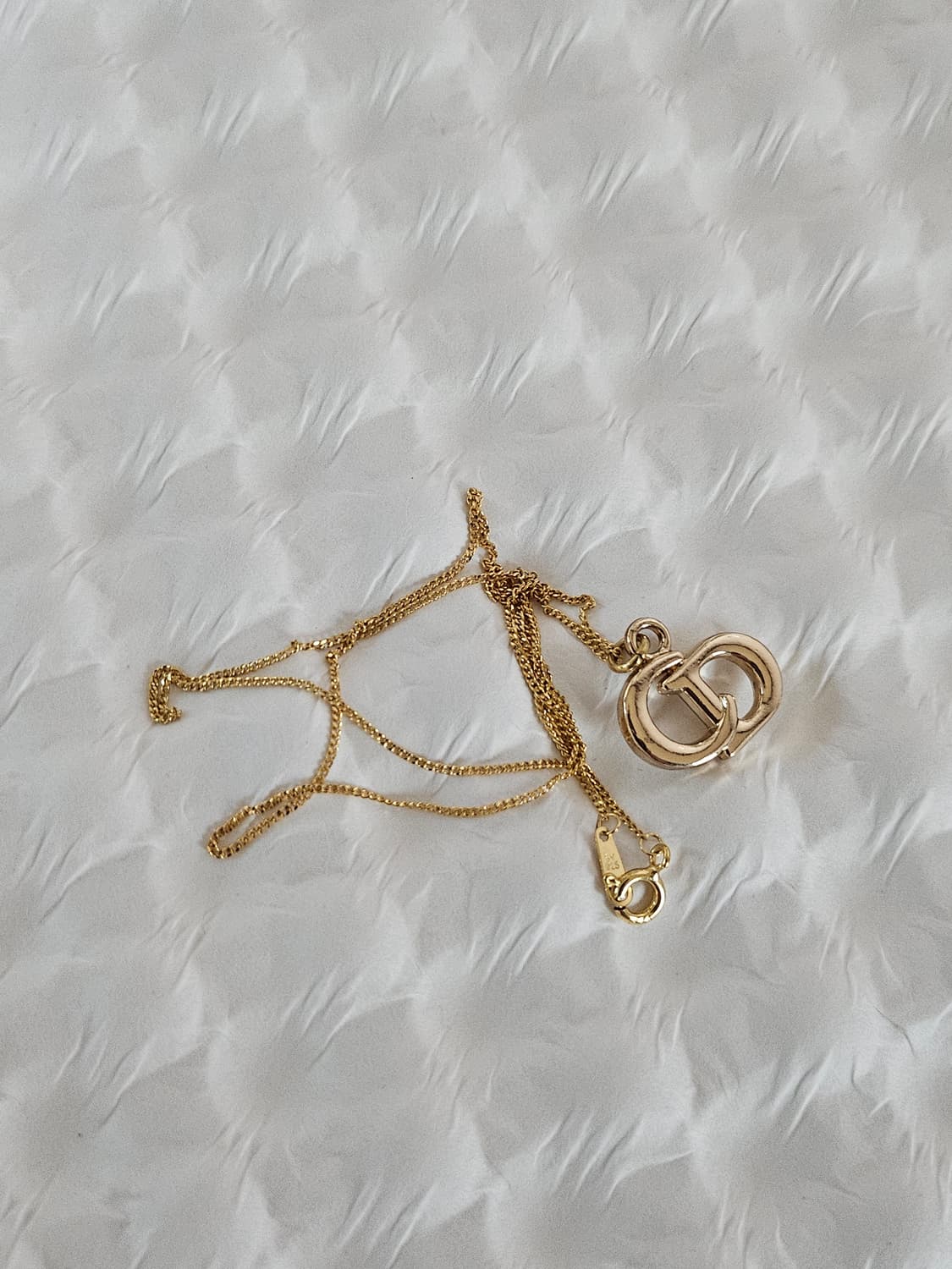 925 실버 디올 정품 빈티지 업사이클링 예리 목걸이 상품이미지1