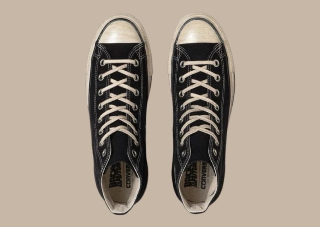 한정판 빽투더퓨처 컨버스 빈티지 에이징 버젼 265 미사용 상품이미지4