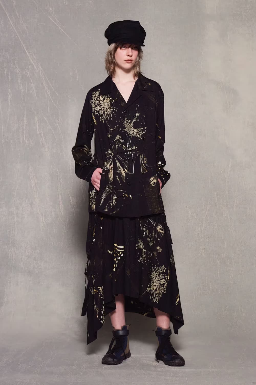 요지야마모토 24aw 개버딘 린넨 캐스킷 캡 상품이미지7