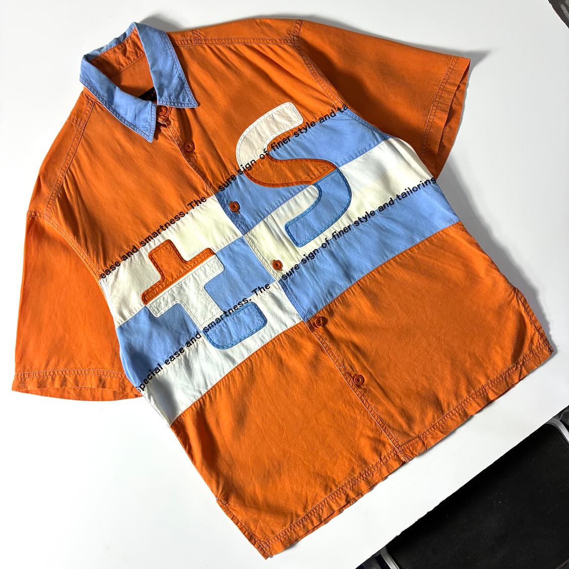 Japanese vintage  산타페 패치워크 써머 반팔 셔츠  상품이미지2