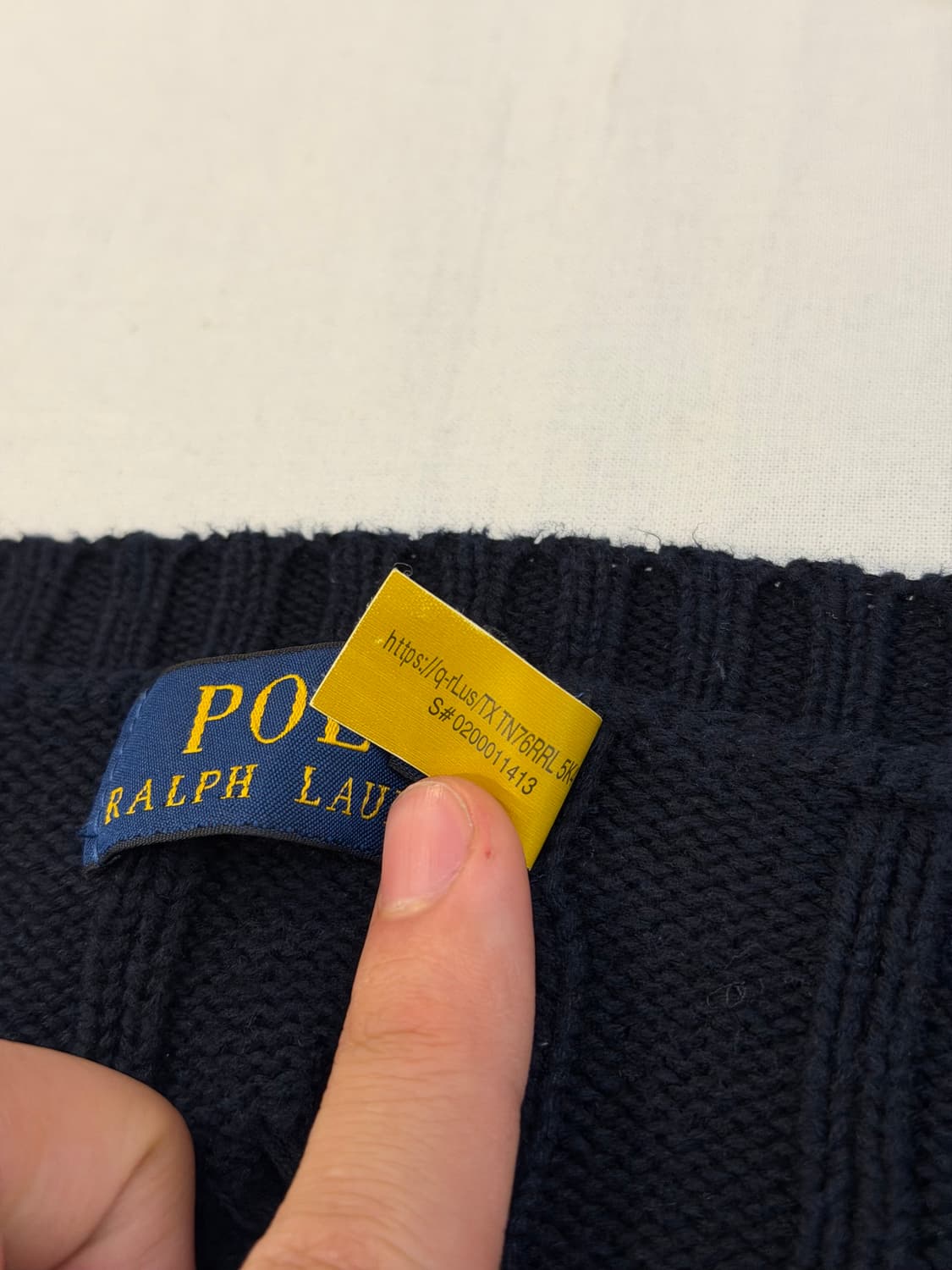 큐알택) 폴로 랄프로렌 꽈배기 케이블 니트 상품이미지5