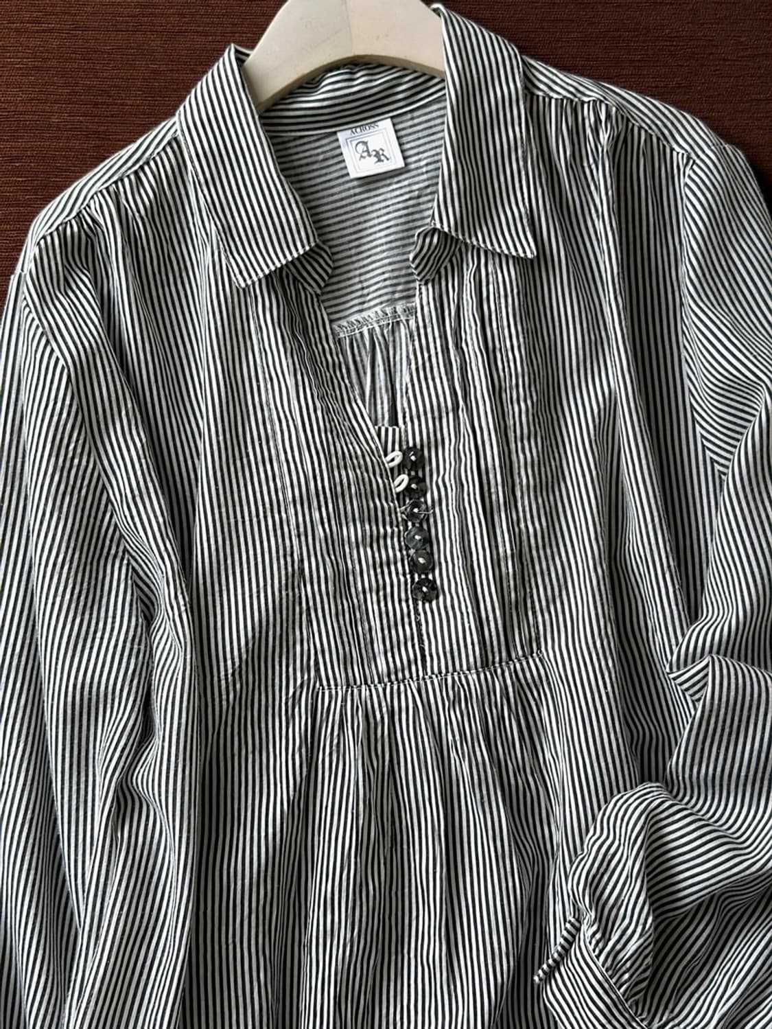 Light cotton poly natural fabric tunic s 상품이미지1