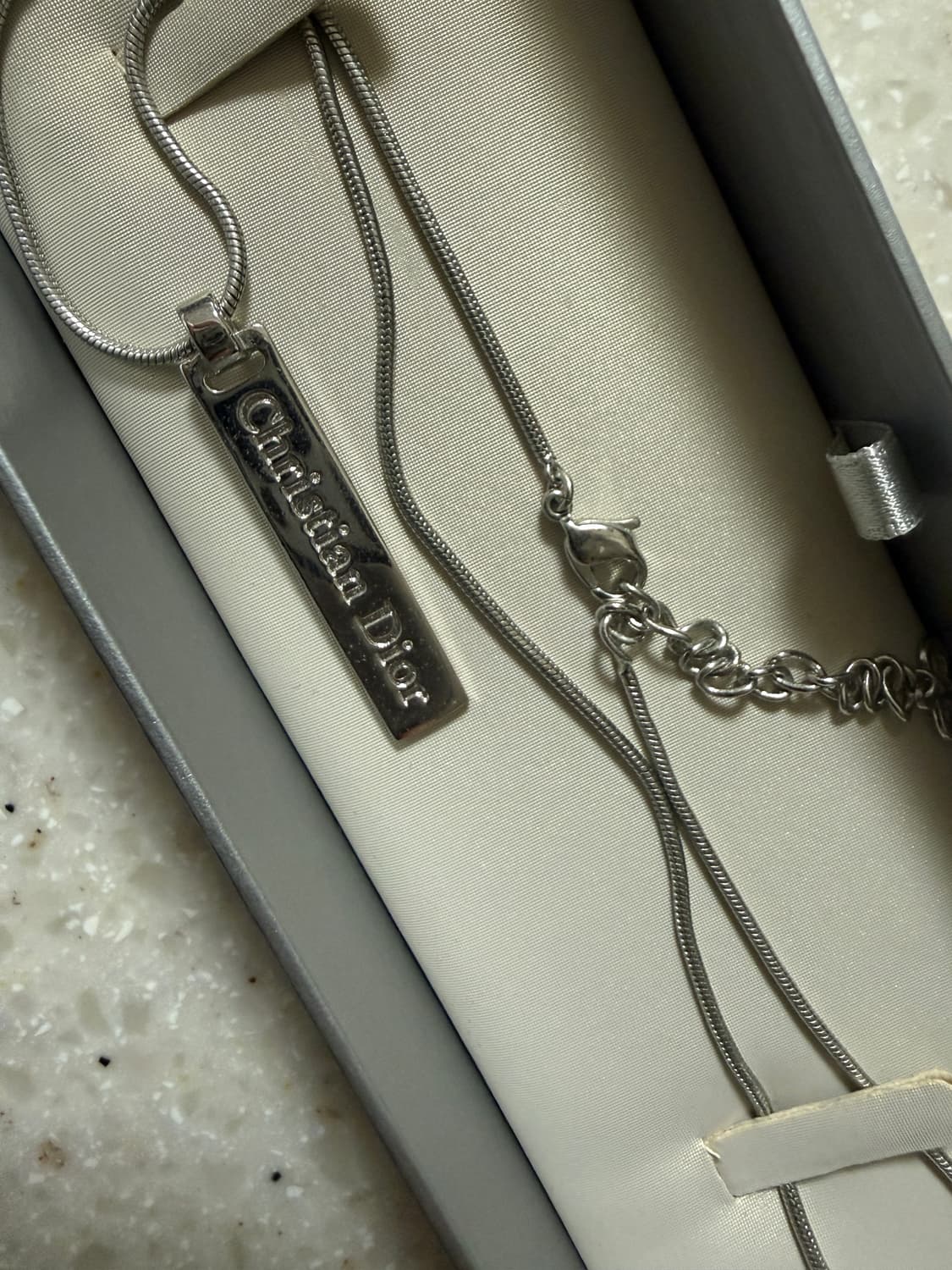 디올 Christian Dior 실버 목걸이 상품이미지1