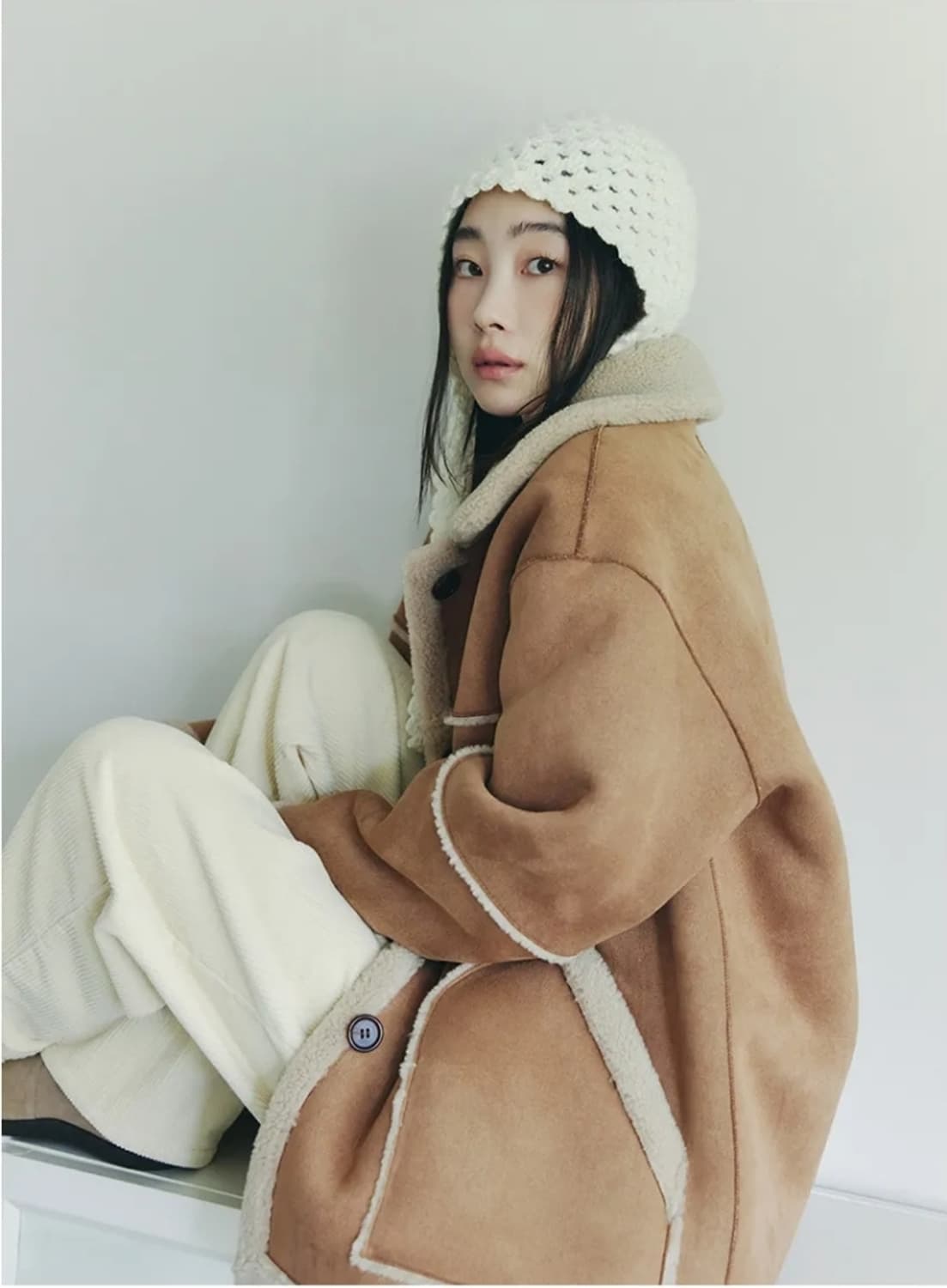 셀리테일즈 리버시블 무스탕 코트 상품이미지1