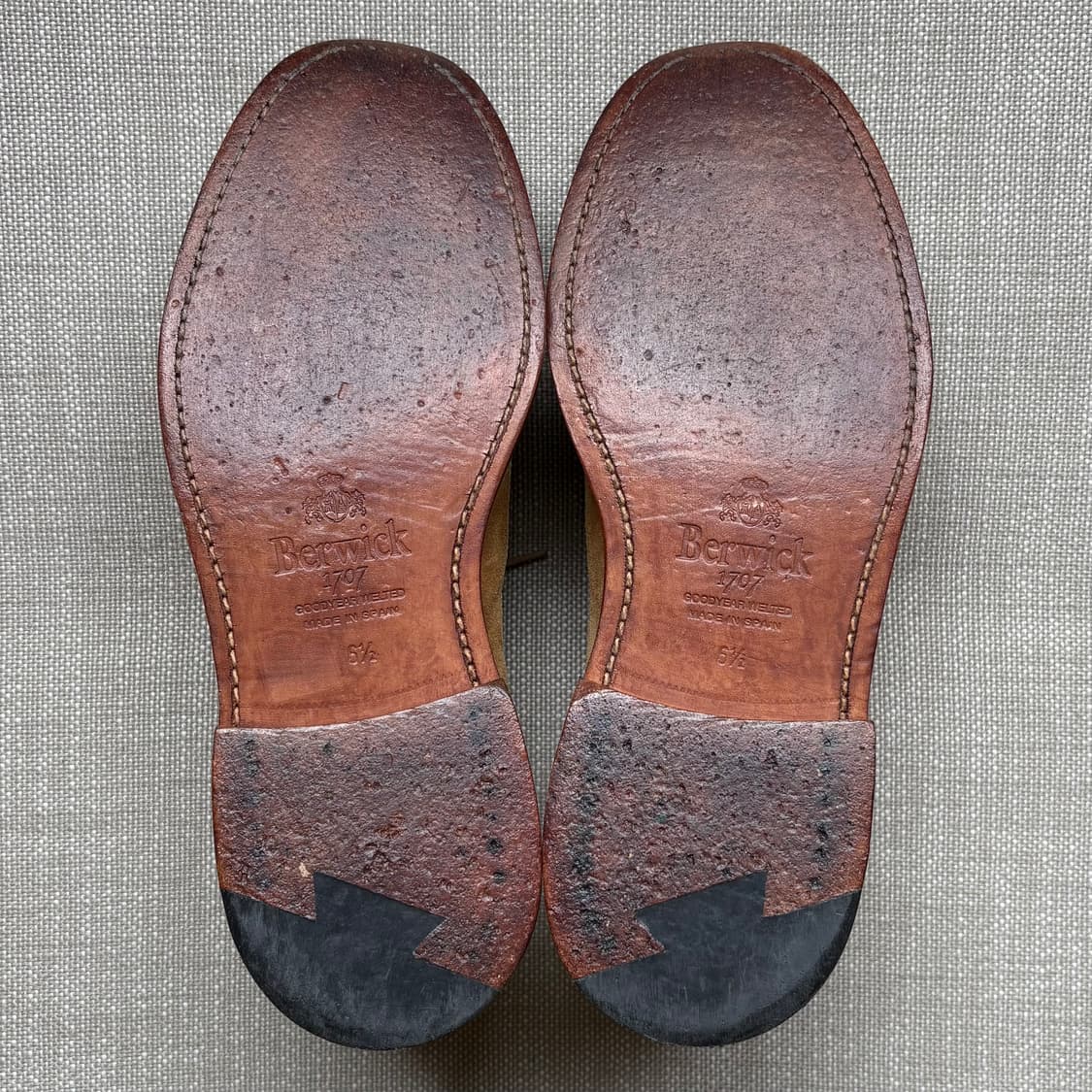 [255] Berwick 4794 카멜 스웨이드 브로그 윙팁 상품이미지7