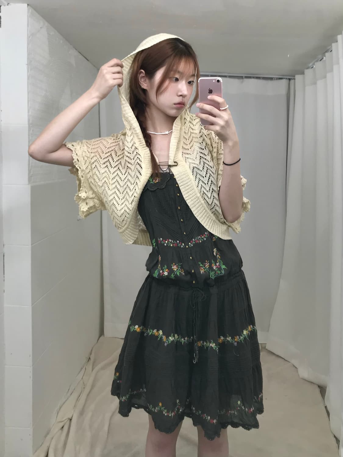 🧚🏻 빈티지 카키 페어리 모리 코디 세트 상품이미지2
