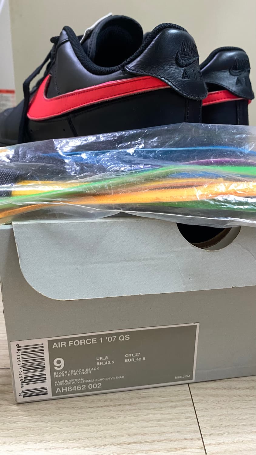 나이키 에어포스1 07 QS 블랙 270 상품이미지3