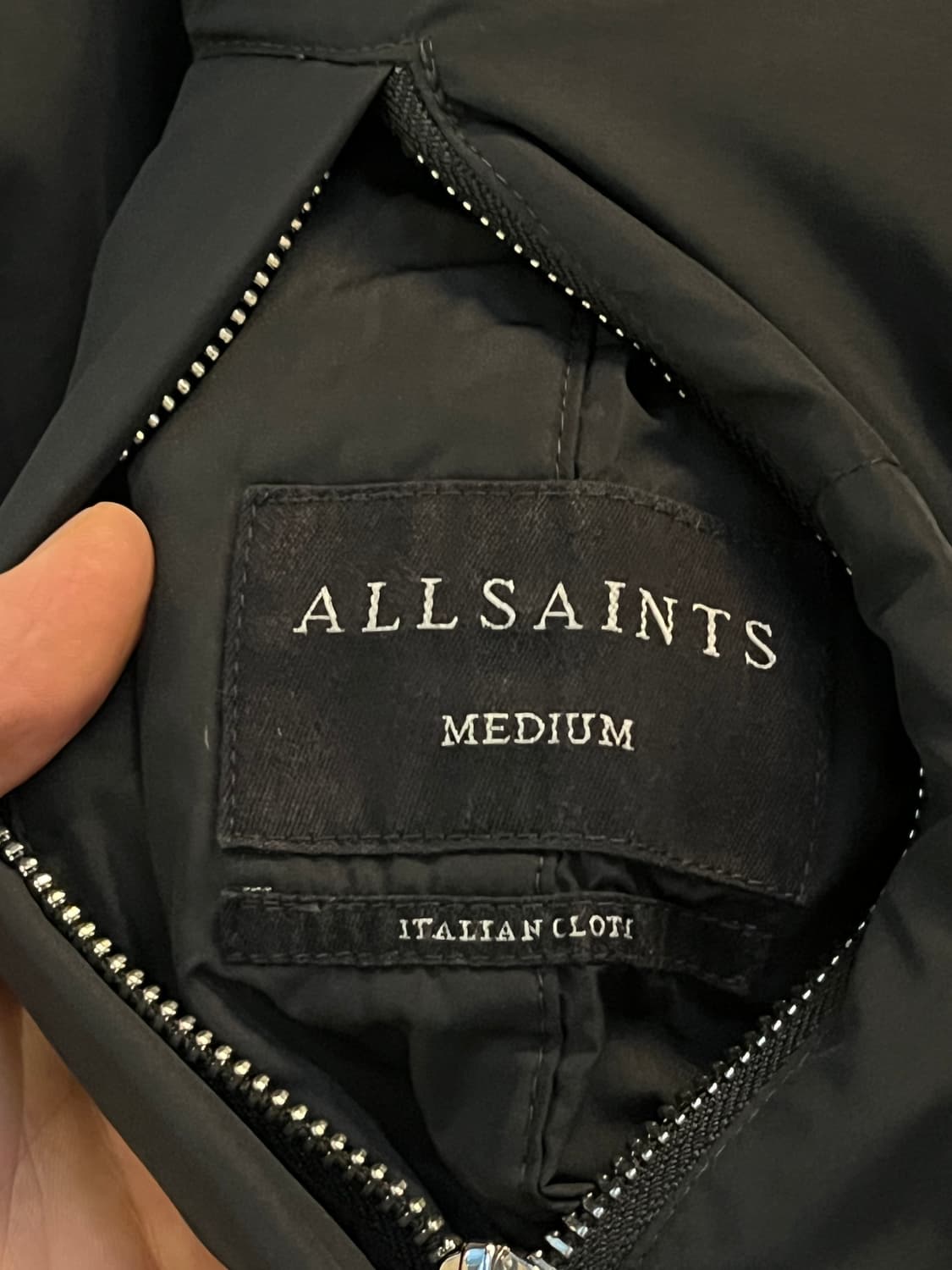 Allsaints 올세인츠 레드 블랙 리버서블 패딩 M 상품이미지2