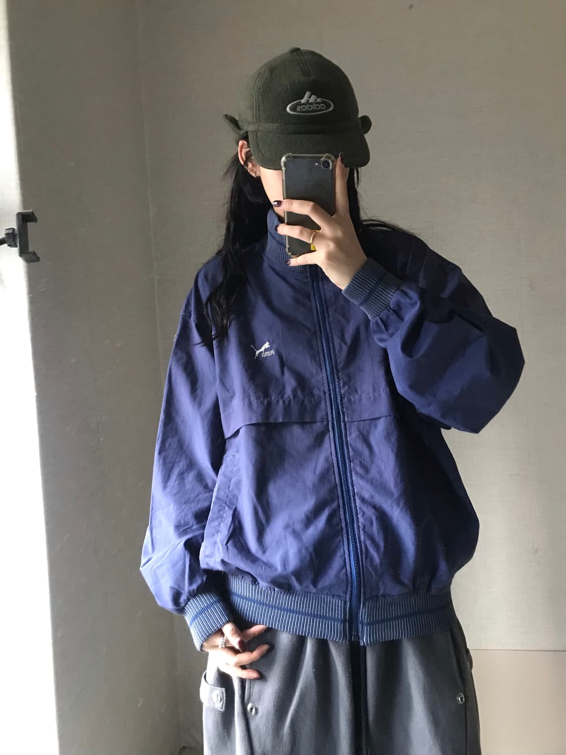 퓨마 올드스쿨 네이비 바람막이 상품이미지1