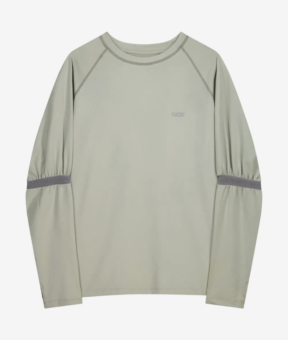 오호스 Mesh Band Puff Sleeve / mint grey 상품이미지1