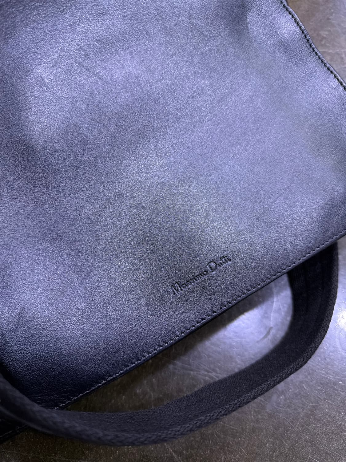 마시모두띠 소가죽 크로스백 토트 핸드백 블랙 상품이미지7