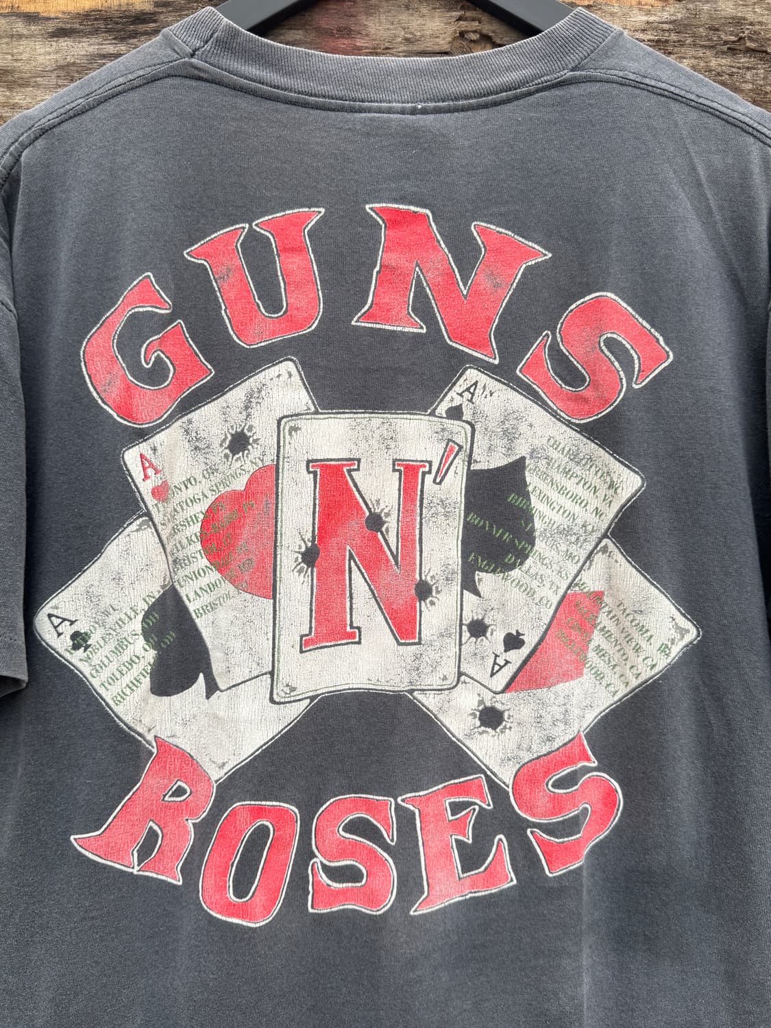 Smoke 빈티지 건즈앤로지스 1991 티셔츠 상품이미지4