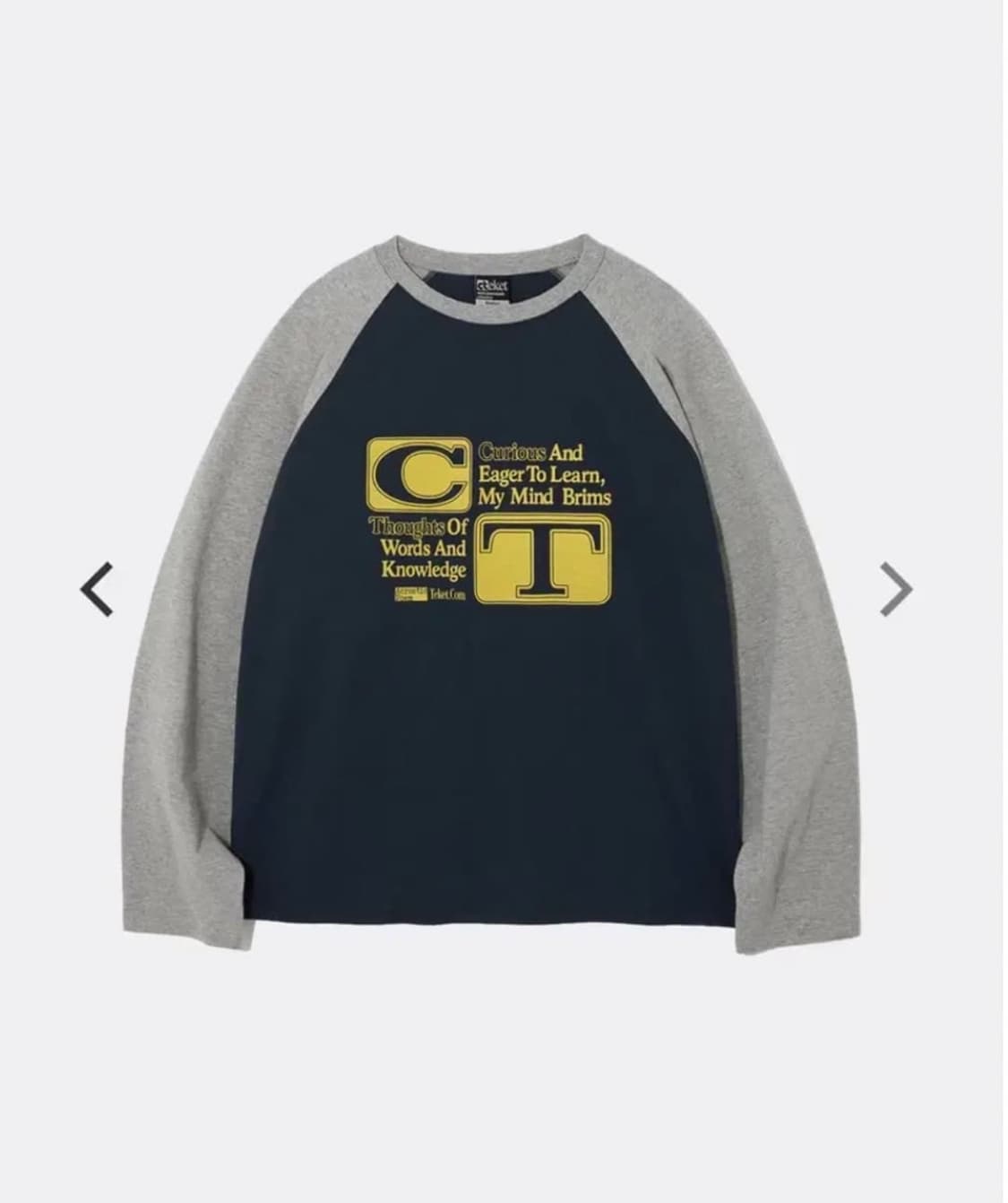 테켓 teket 미닝 롱슬리브 네이비 m 상품이미지1