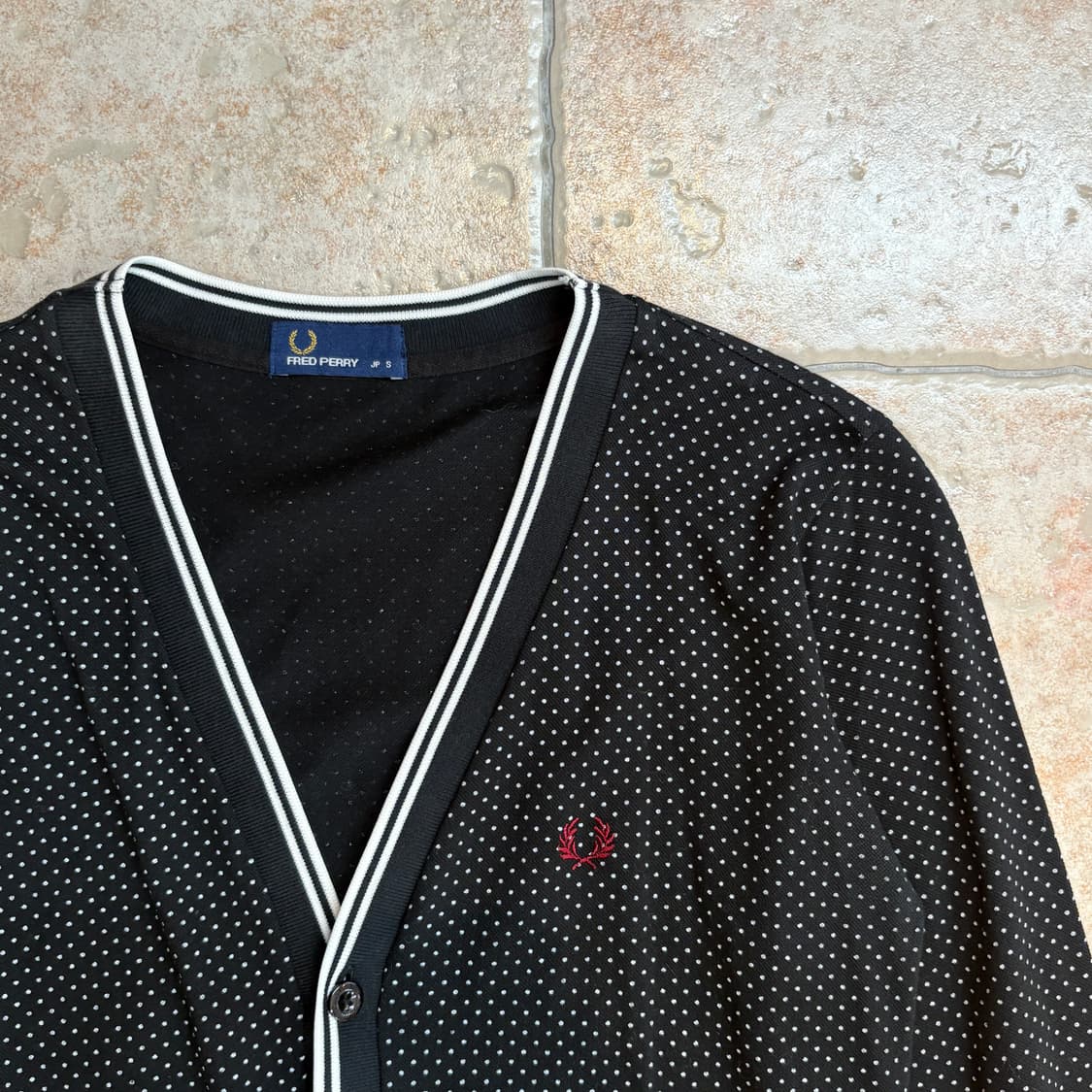 FredPerry dote pattern cardigan JP 상품이미지2