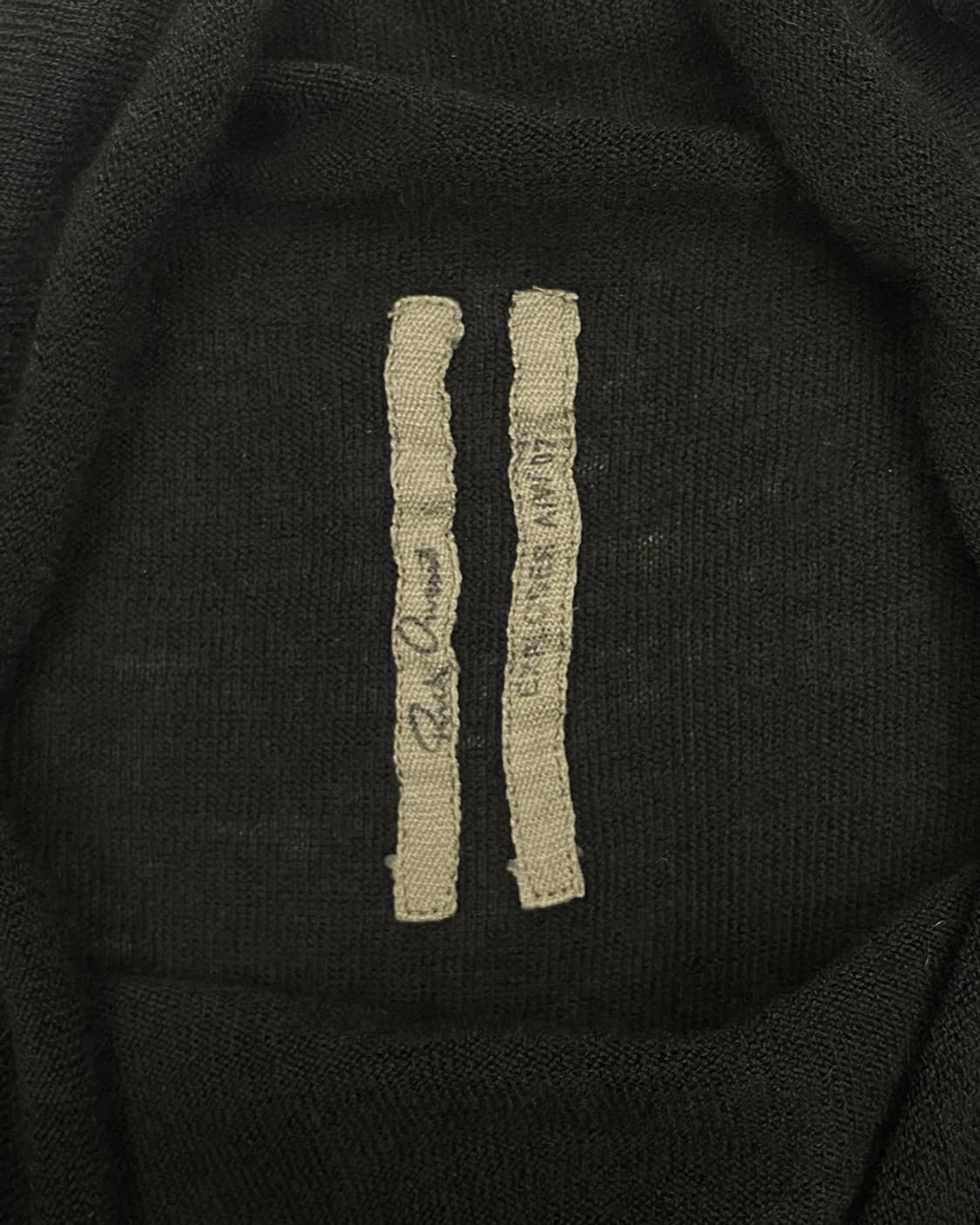 릭 오웬스 07AW "EXPLODER" 드레이프 넥 슬리브리스 니트 상품이미지9