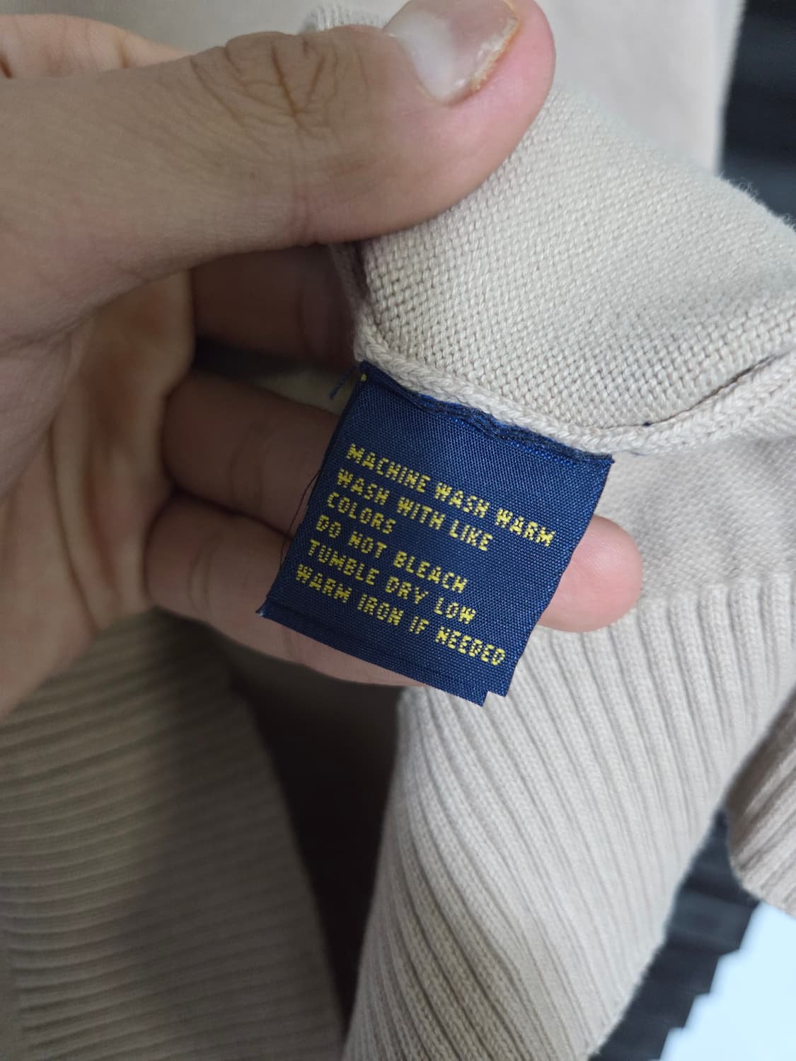 [폴로 랄프로렌] 커스텀 핏 브이넥 니트 베스트 조끼 | 00211 상품이미지5