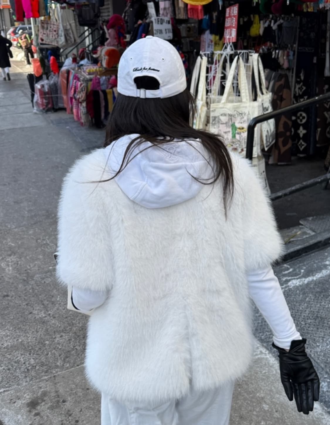 Haveless 해브레스 키코 화이트 퍼자켓 상품이미지1