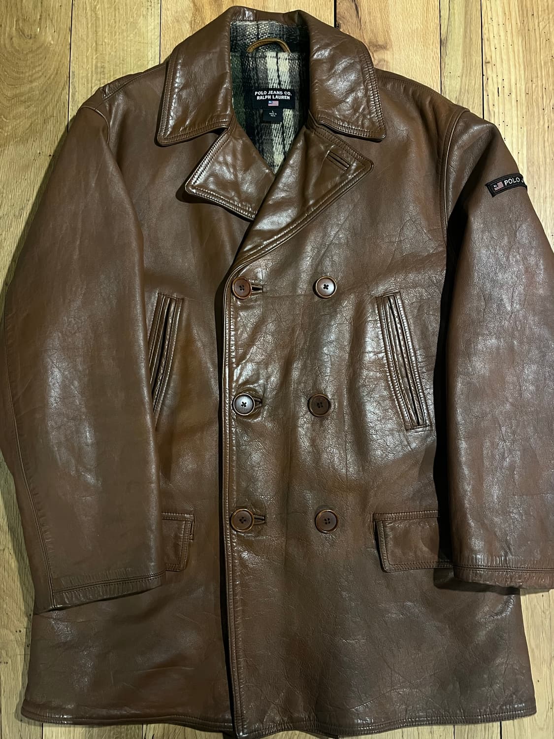 폴로 레더 카코트 상품이미지1