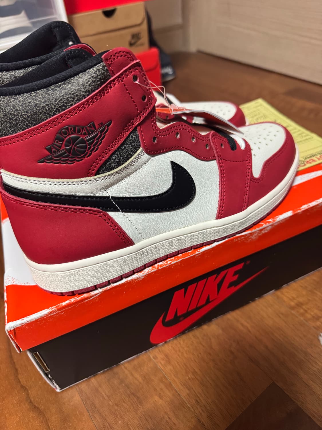 정품새제품 2022 나이키 조던1 하이 OG 시카고 265mm 상품이미지3