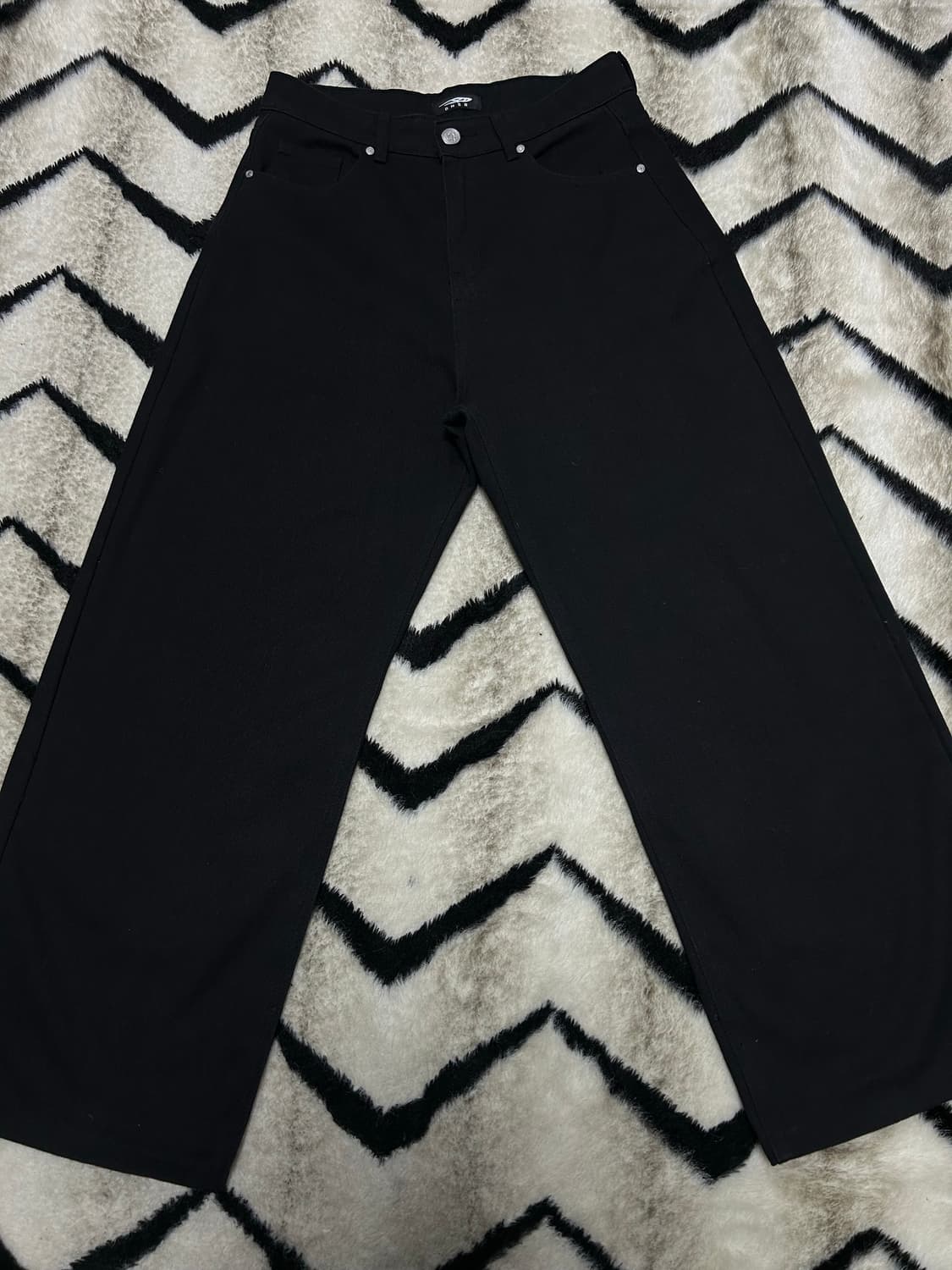 [M]DNSR 와이드 데님팬츠/블랙 상품이미지3