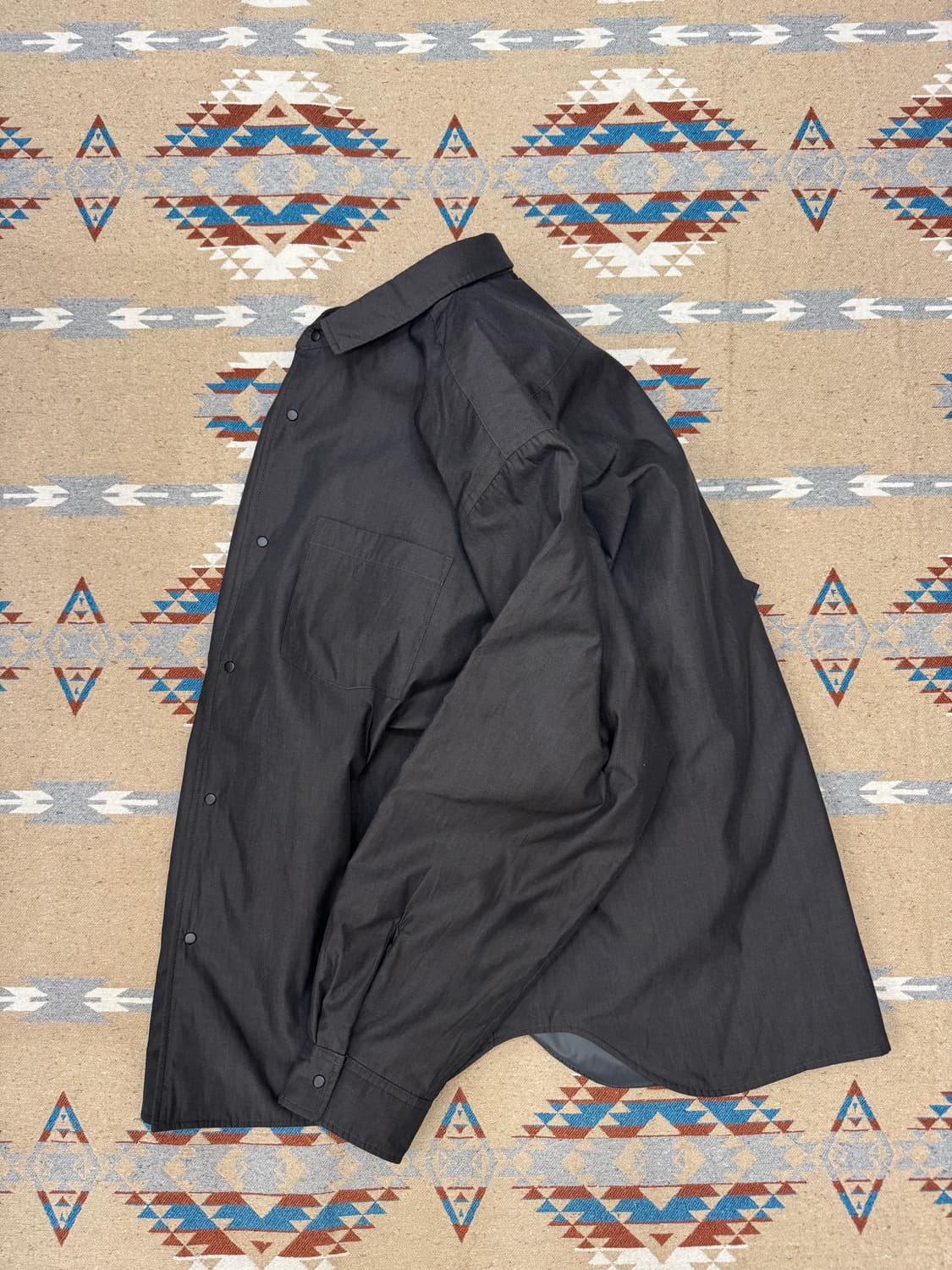 [L] 나나미카 인슐레이션 셔츠 자켓 헤더그레이 상품이미지8