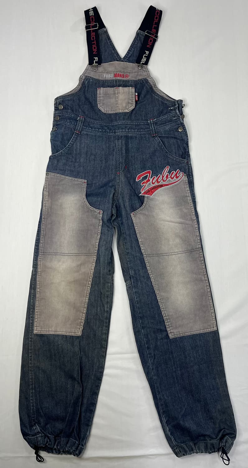 00’s FUBU 빈티지 데님 멜빵바지 상품이미지2