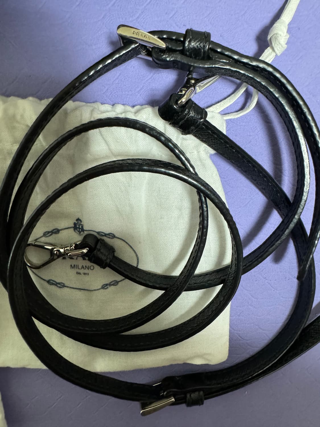 프라다 데님 미니크로스백 상품이미지3