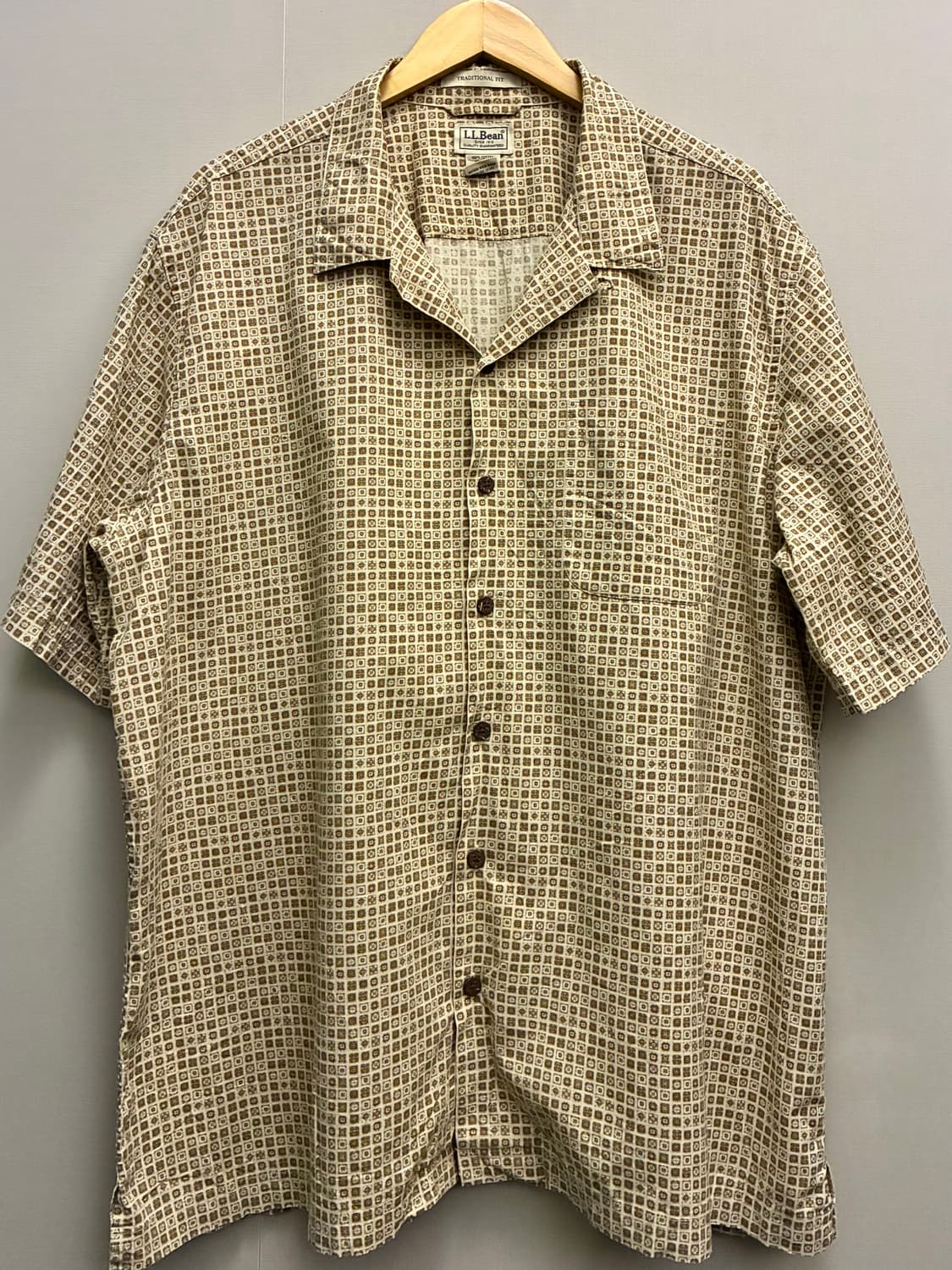 (XL/110)L.L.Bean 엘엘빈 빈티지 하와이안 오픈카라 반팔셔츠 상품이미지1