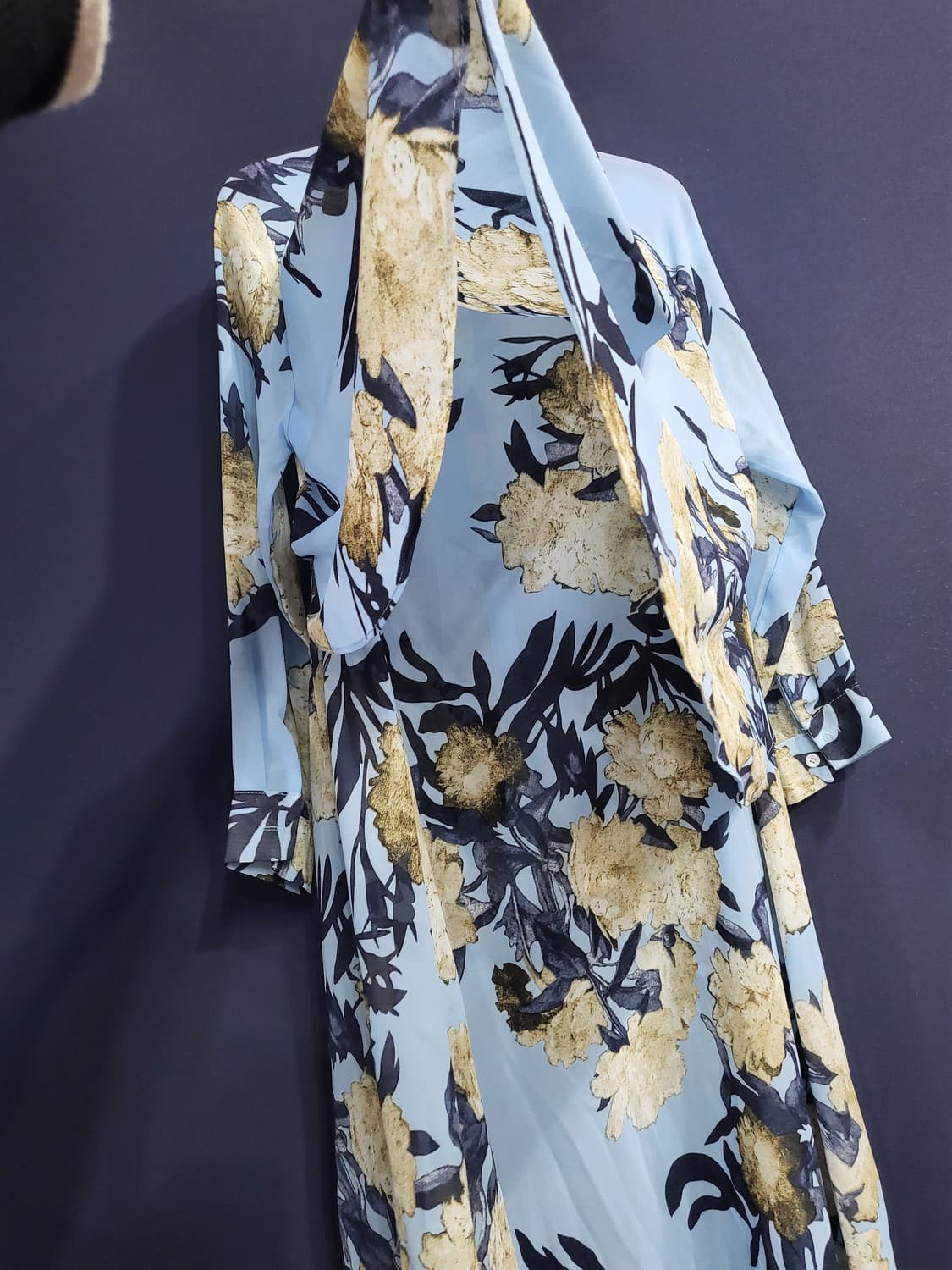 언발란스 쉬폰 롱블라우스(새상품) 상품이미지8