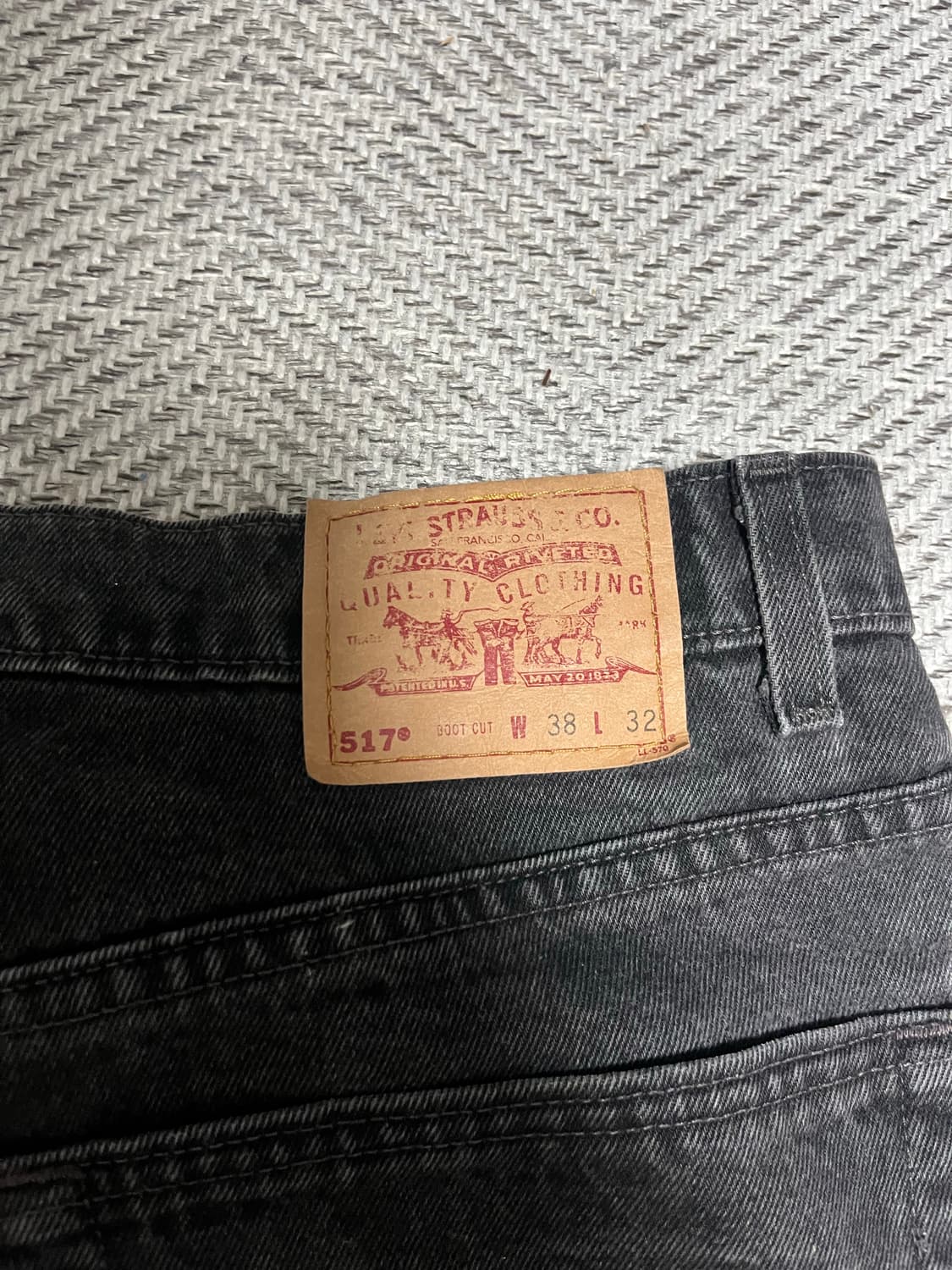 90s 리바이스 517 블랙 38x32 상품이미지3