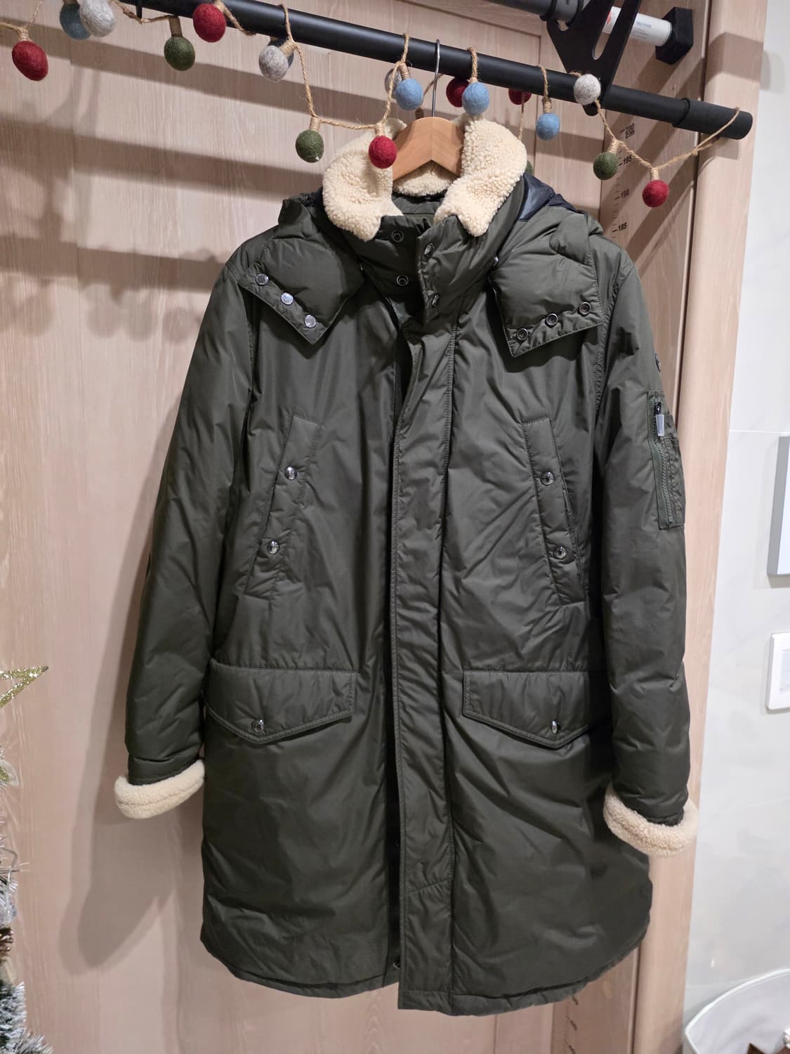 폴로 랄프로렌 시어링 다운 야상 파카 M 상품이미지6